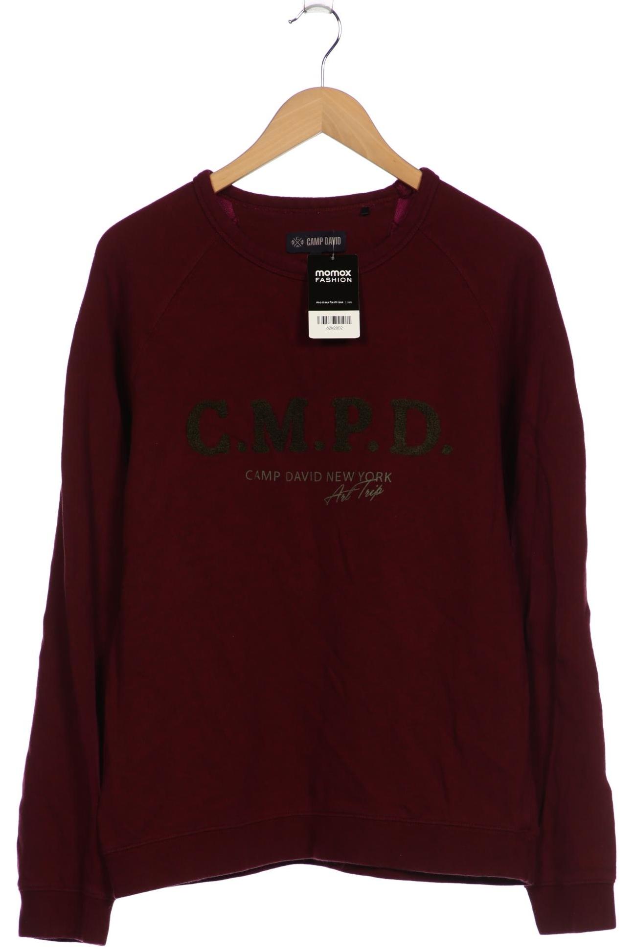 

Camp David Herren Sweatshirt, bordeaux, Gr. 52