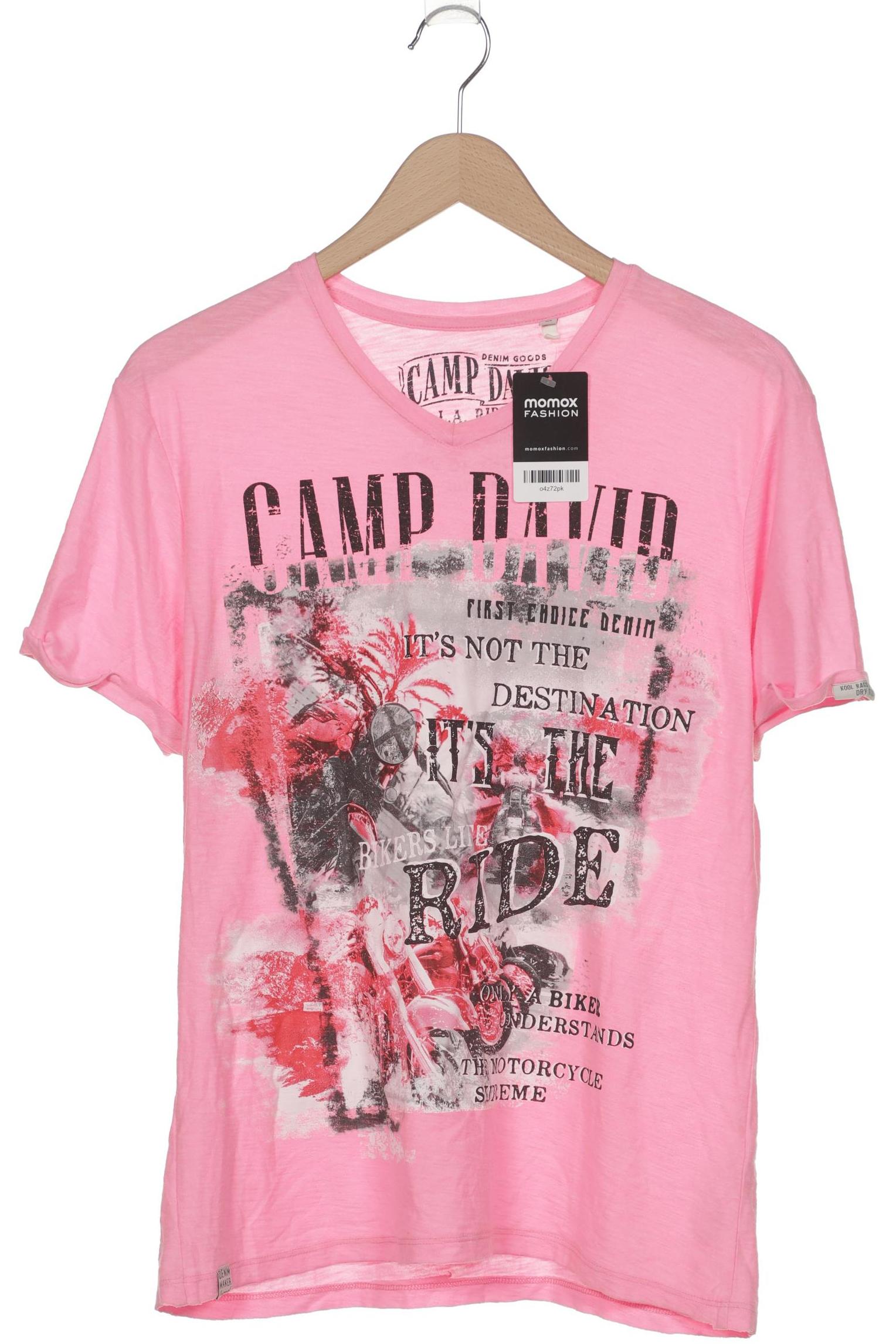 

Camp David Herren T-Shirt, pink, Gr. 48