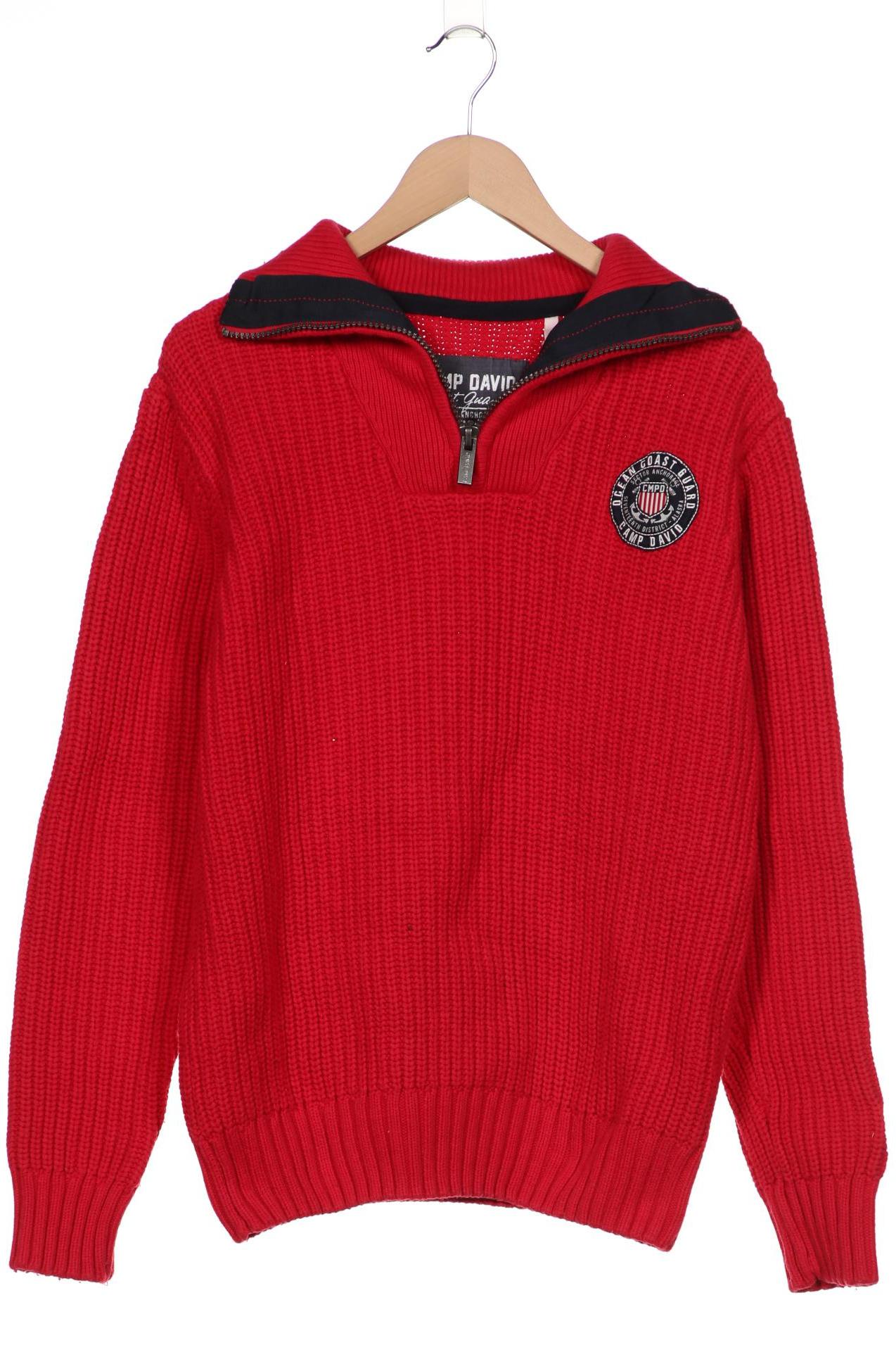 

Camp David Herren Pullover, rot