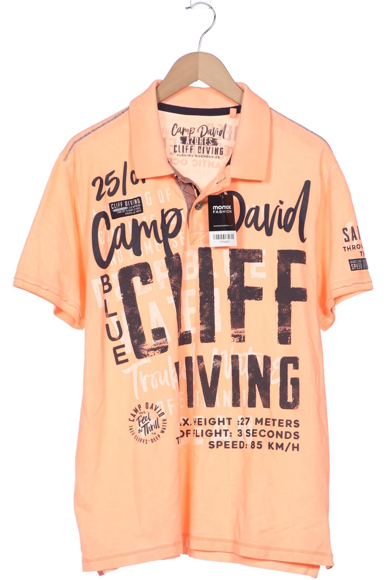 

Camp David Herren Poloshirt, orange, Gr. 56