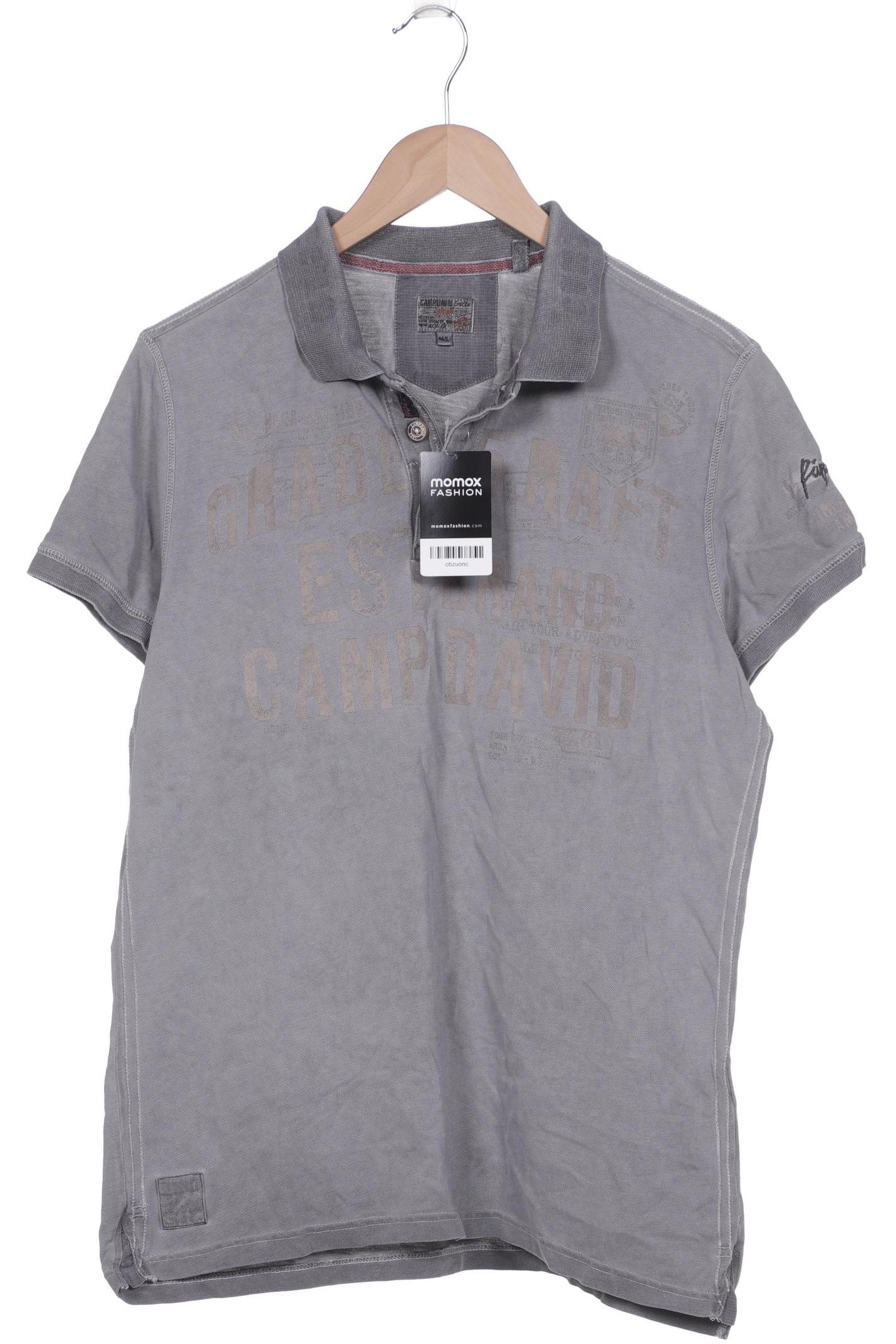 

Camp David Herren Poloshirt, grau
