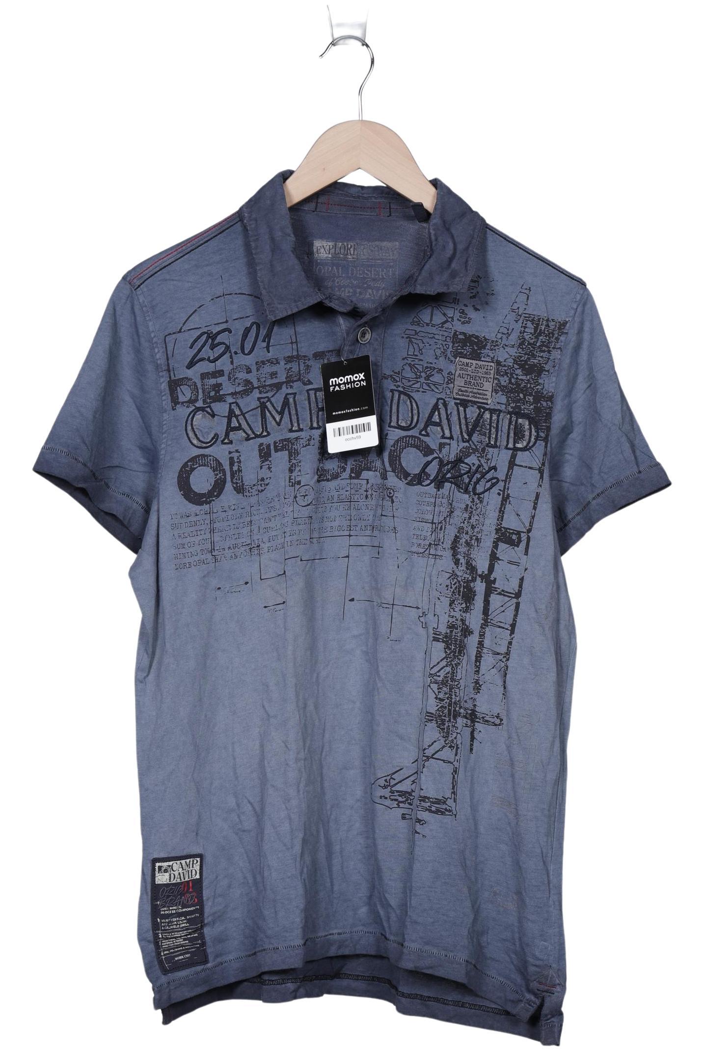 Thumbnail - Camp David Herren Poloshirt, blau, Gr. 52