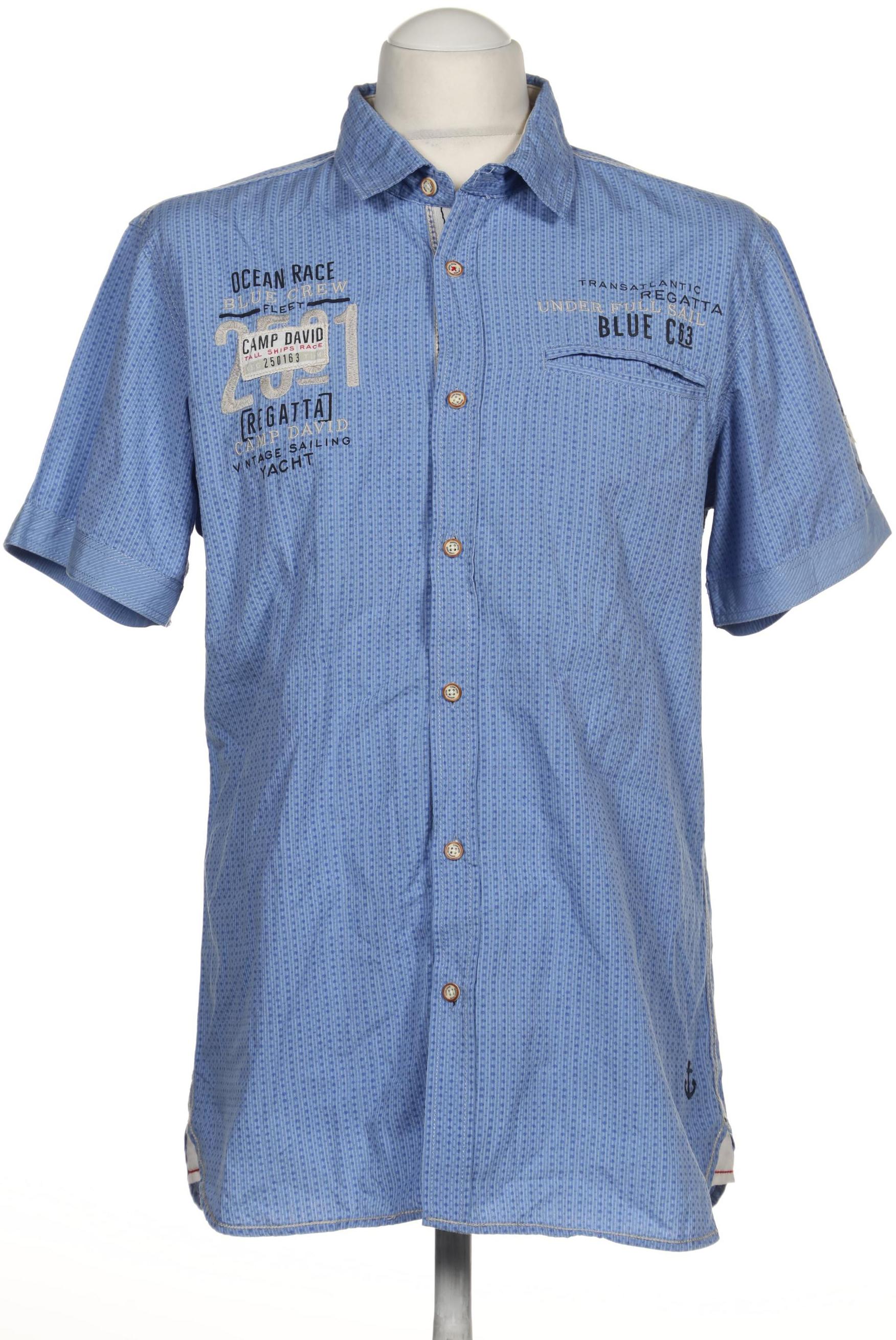 

Camp David Herren Hemd, blau