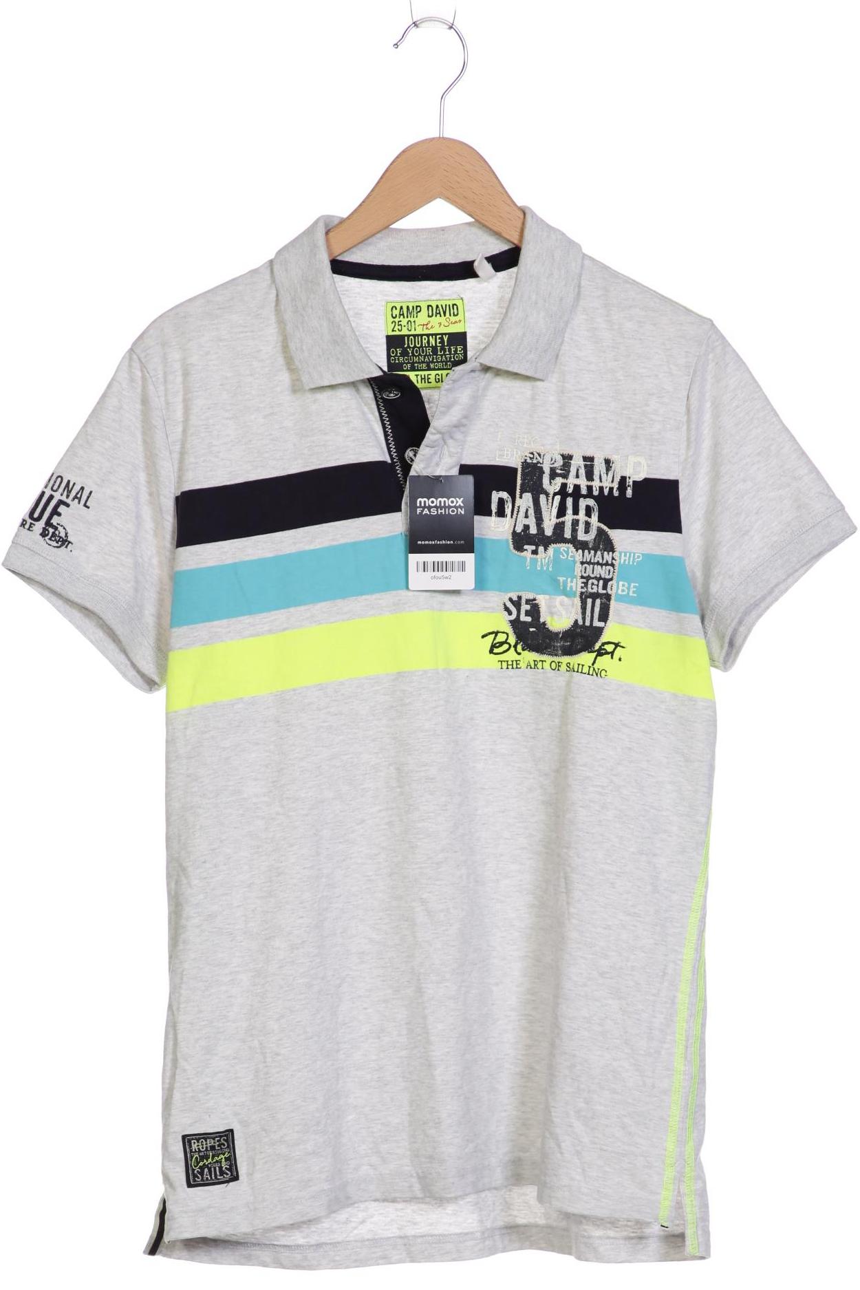 

Camp David Herren Poloshirt, grau