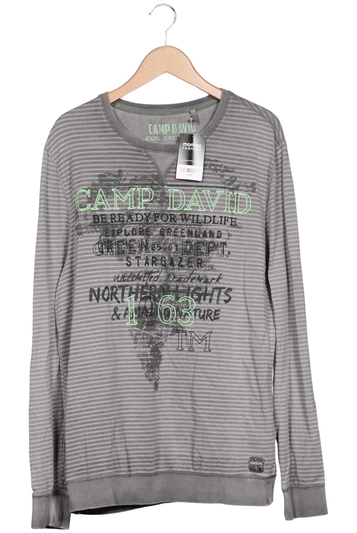 

Camp David Herren Langarmshirt, grau, Gr. 54