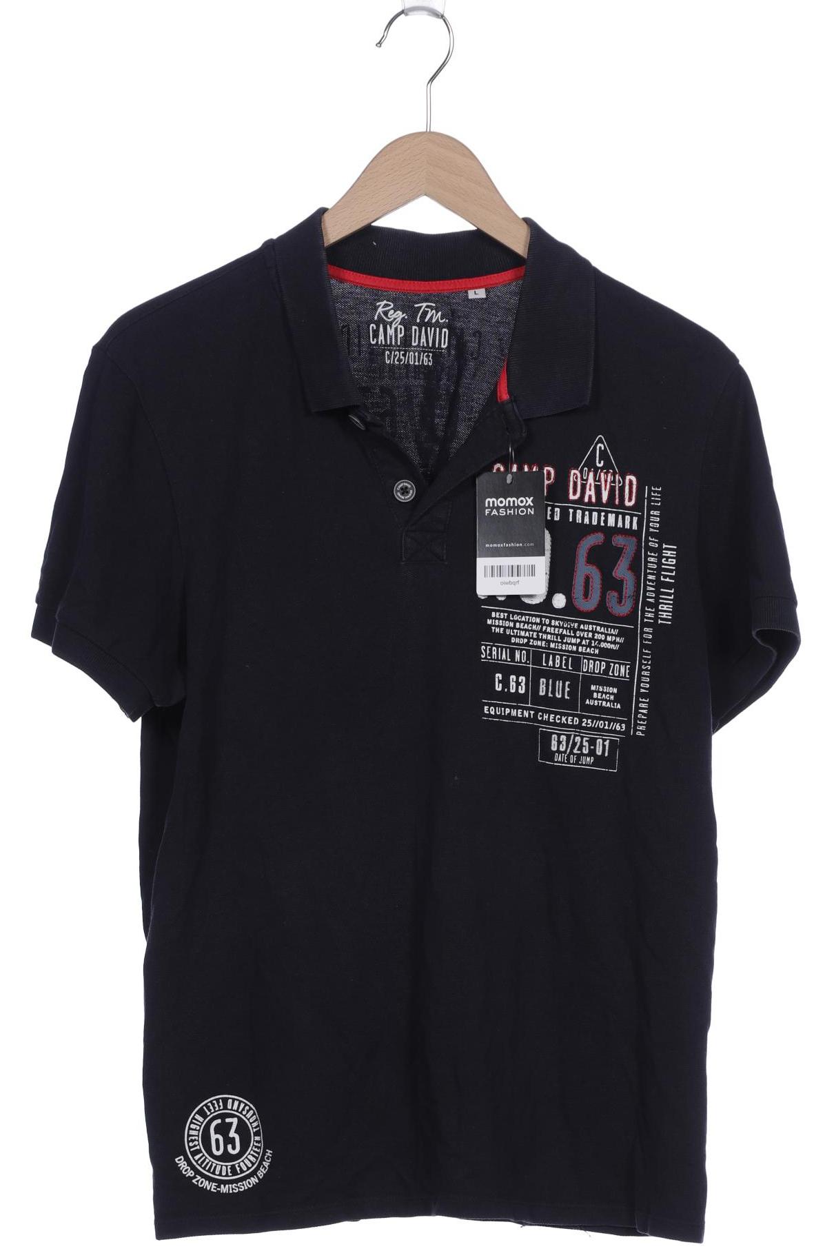 

Camp David Herren Poloshirt, marineblau