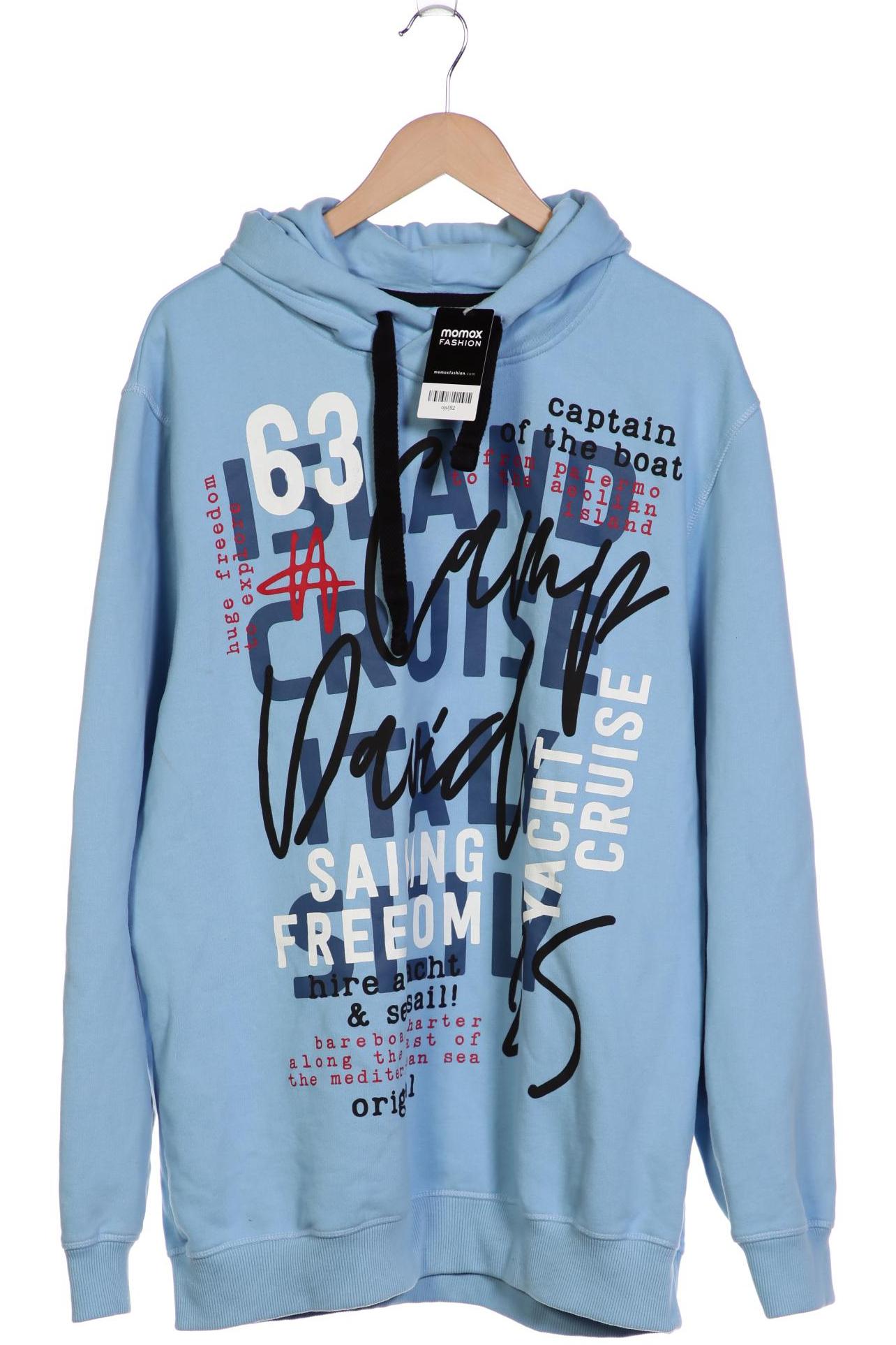 

Camp David Herren Kapuzenpullover, hellblau, Gr. 58