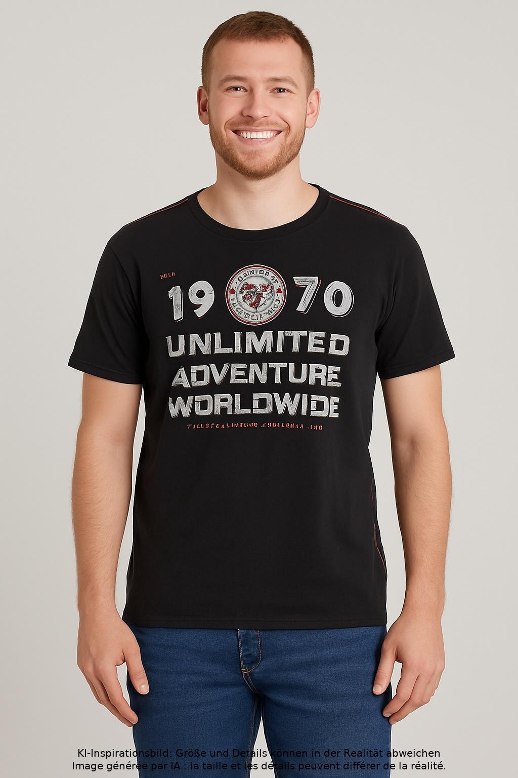 

Camp David Herren T-Shirt, schwarz, Gr. 54