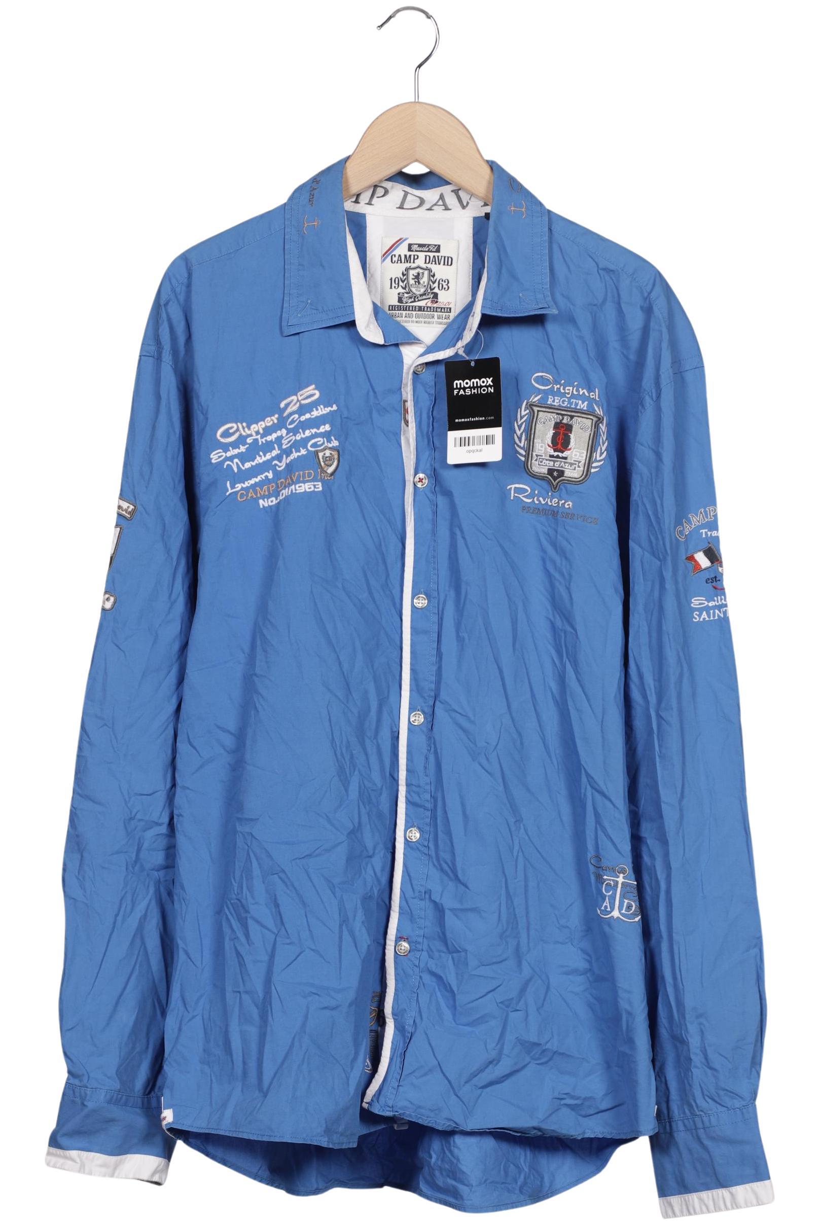 

Camp David Herren Hemd, blau, Gr. 58