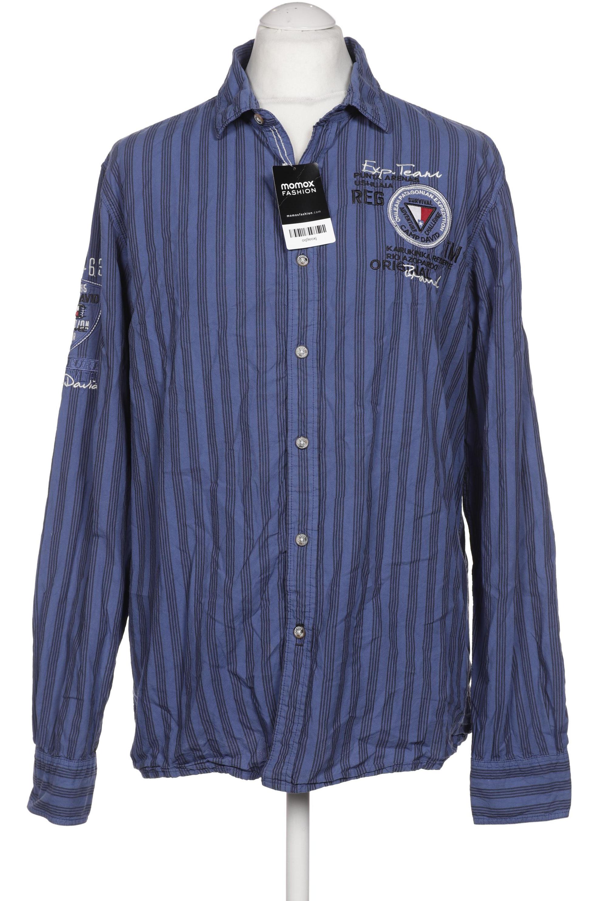 

Camp David Herren Hemd, blau