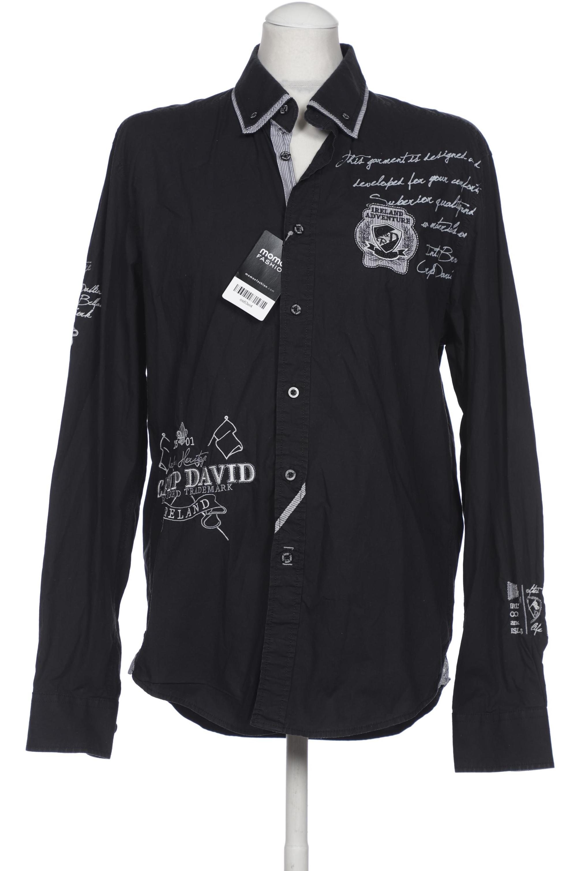 

Camp David Herren Hemd, schwarz