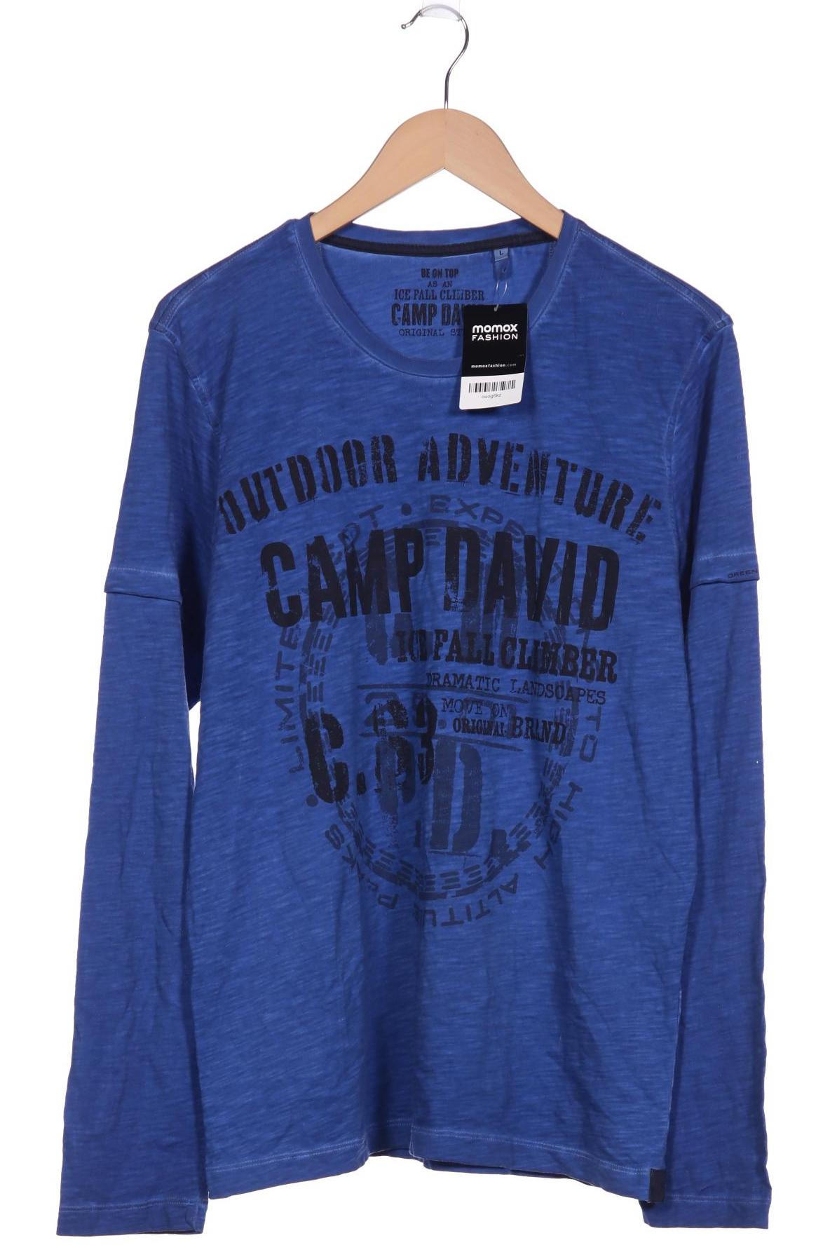 

Camp David Herren Langarmshirt, marineblau