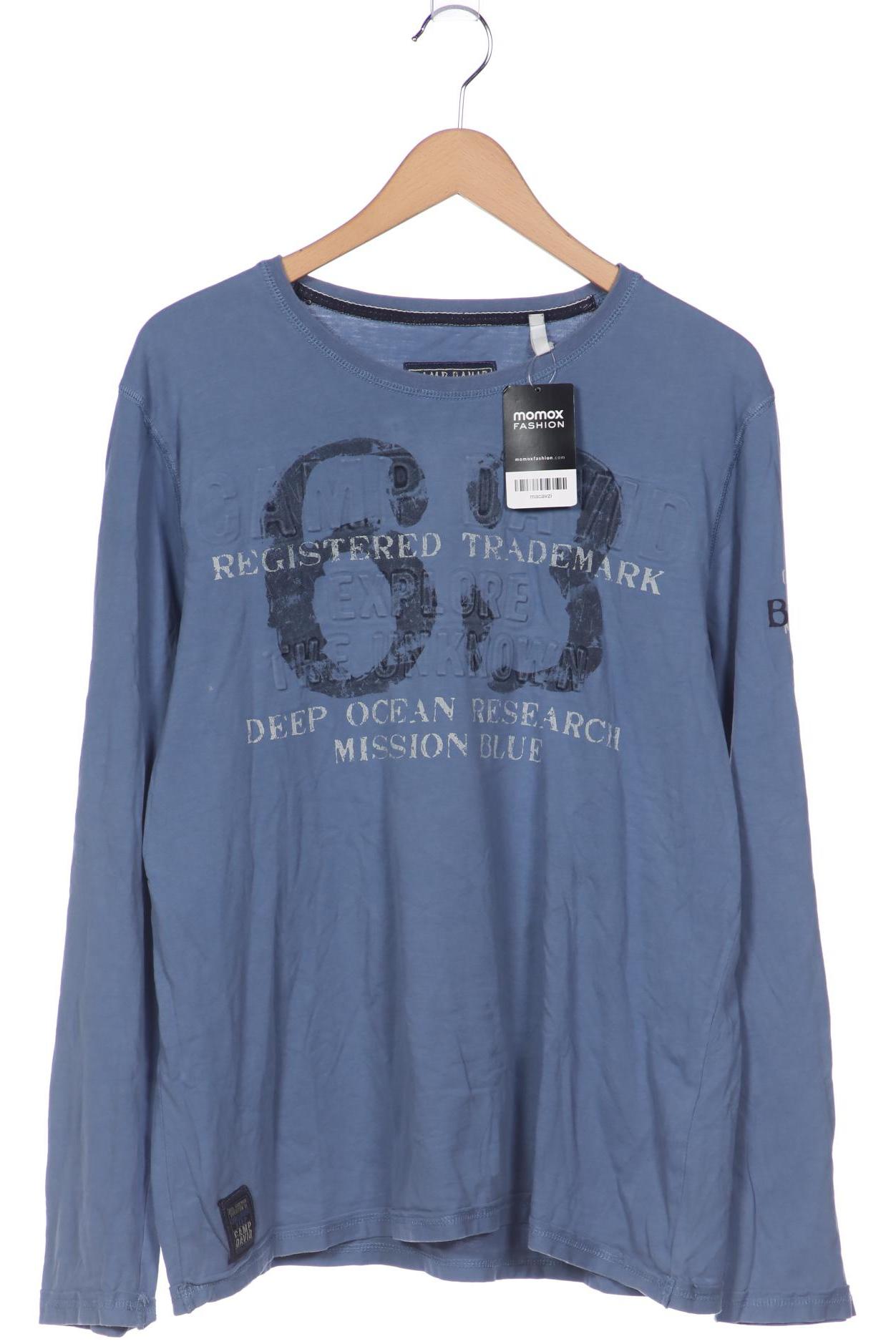 

Camp David Herren Langarmshirt, blau, Gr. 54