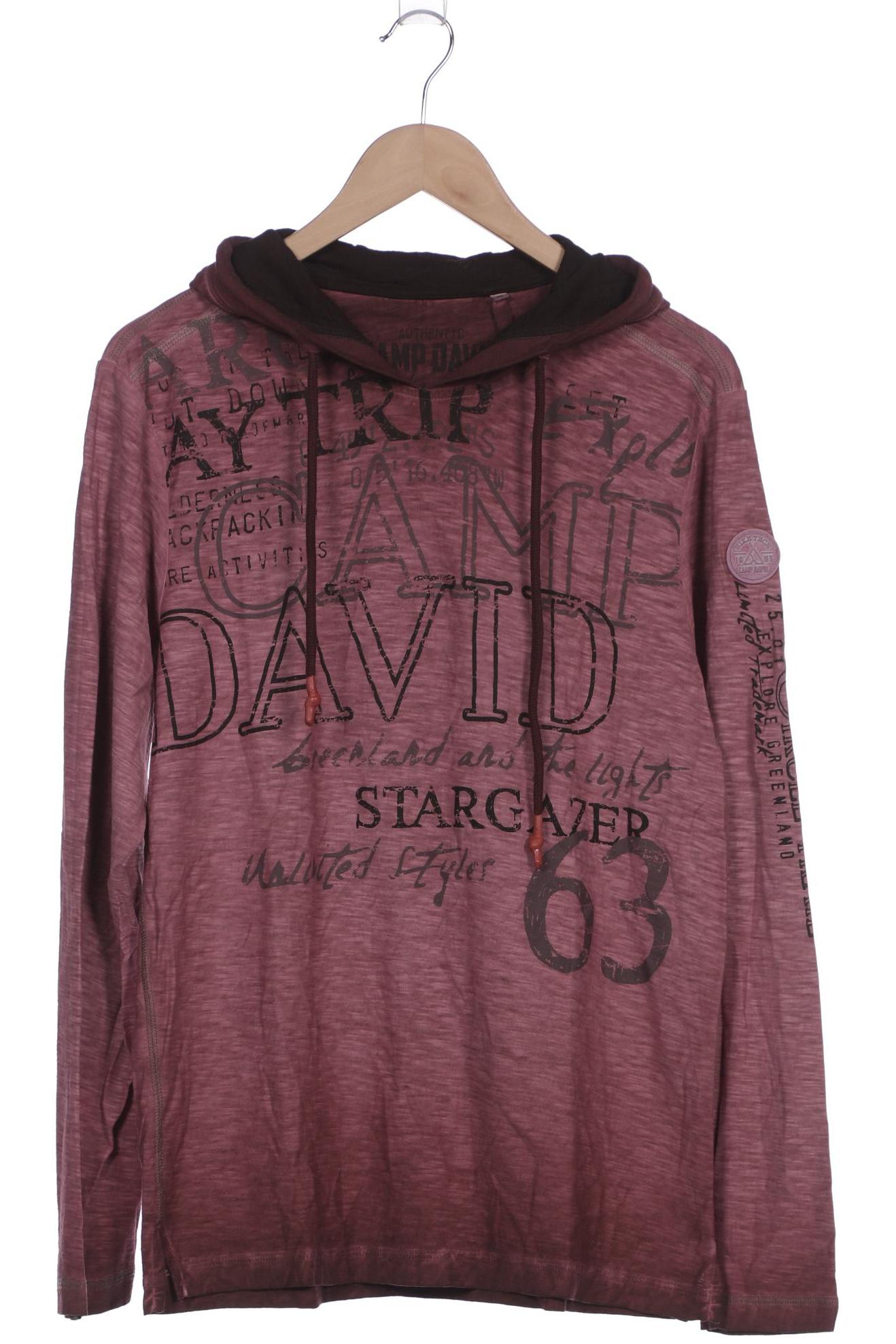 

Camp David Herren Kapuzenpullover, pink, Gr. 48