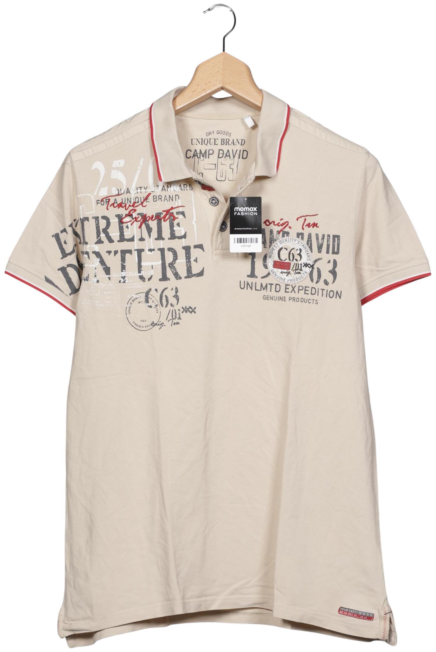 

Camp David Herren Poloshirt, beige, Gr. 56