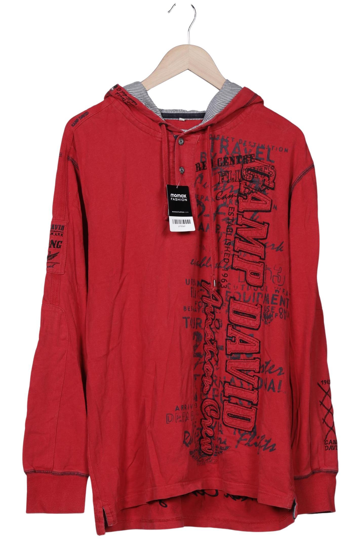 Thumbnail - Camp David Herren Kapuzenpullover, rot, Gr. 54