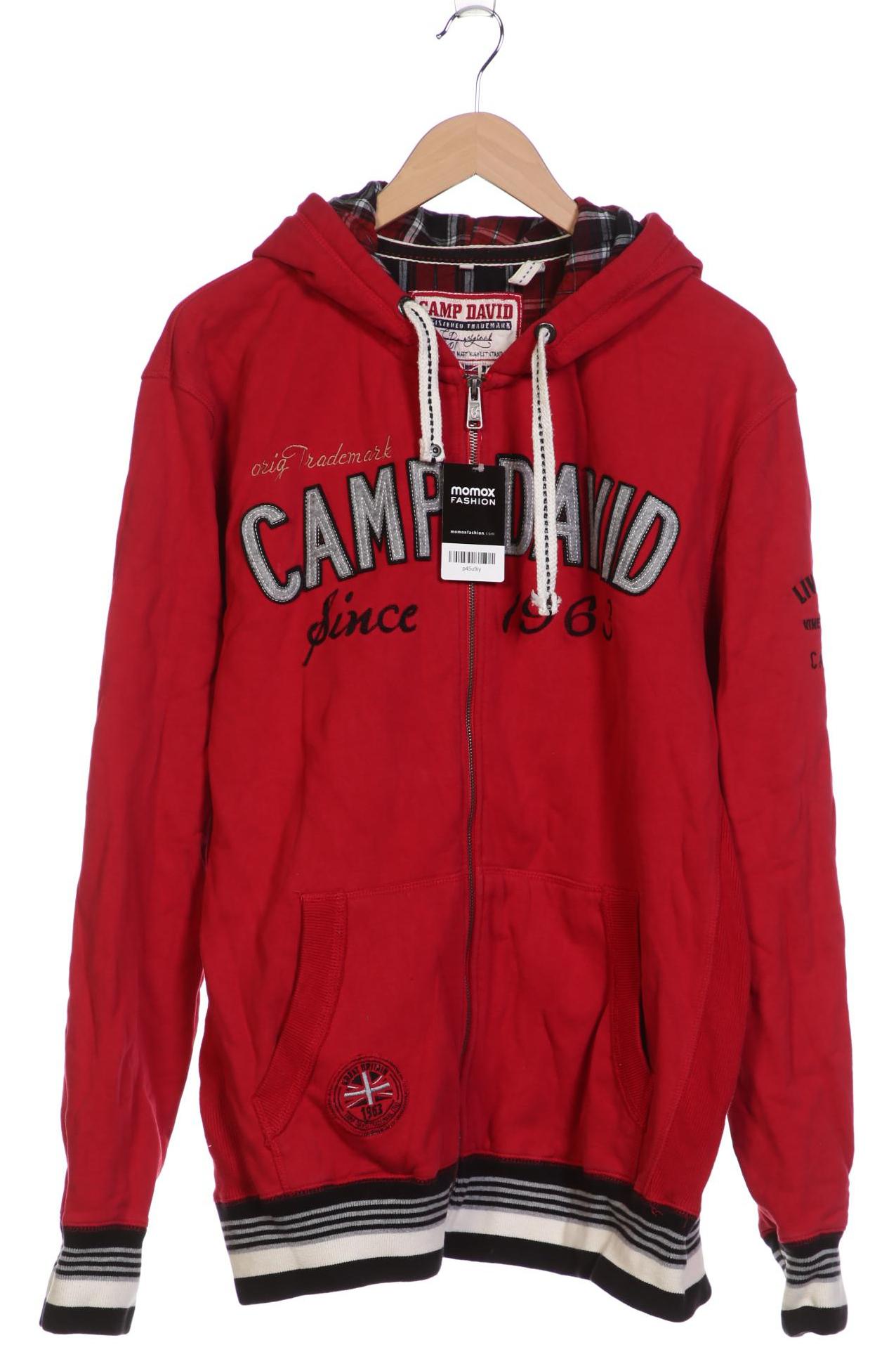 

Camp David Herren Kapuzenpullover, rot, Gr. 56