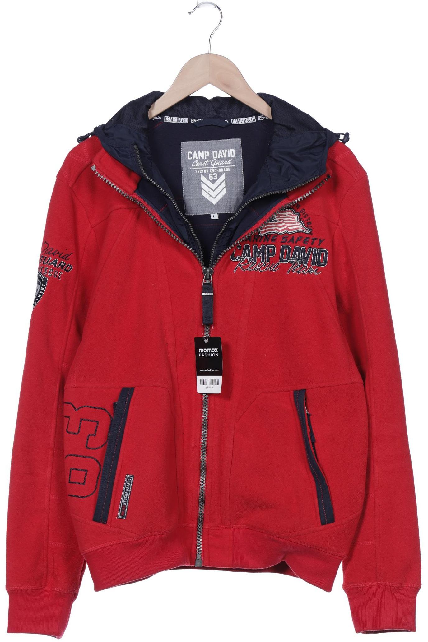 

Camp David Herren Kapuzenpullover, rot, Gr. 52