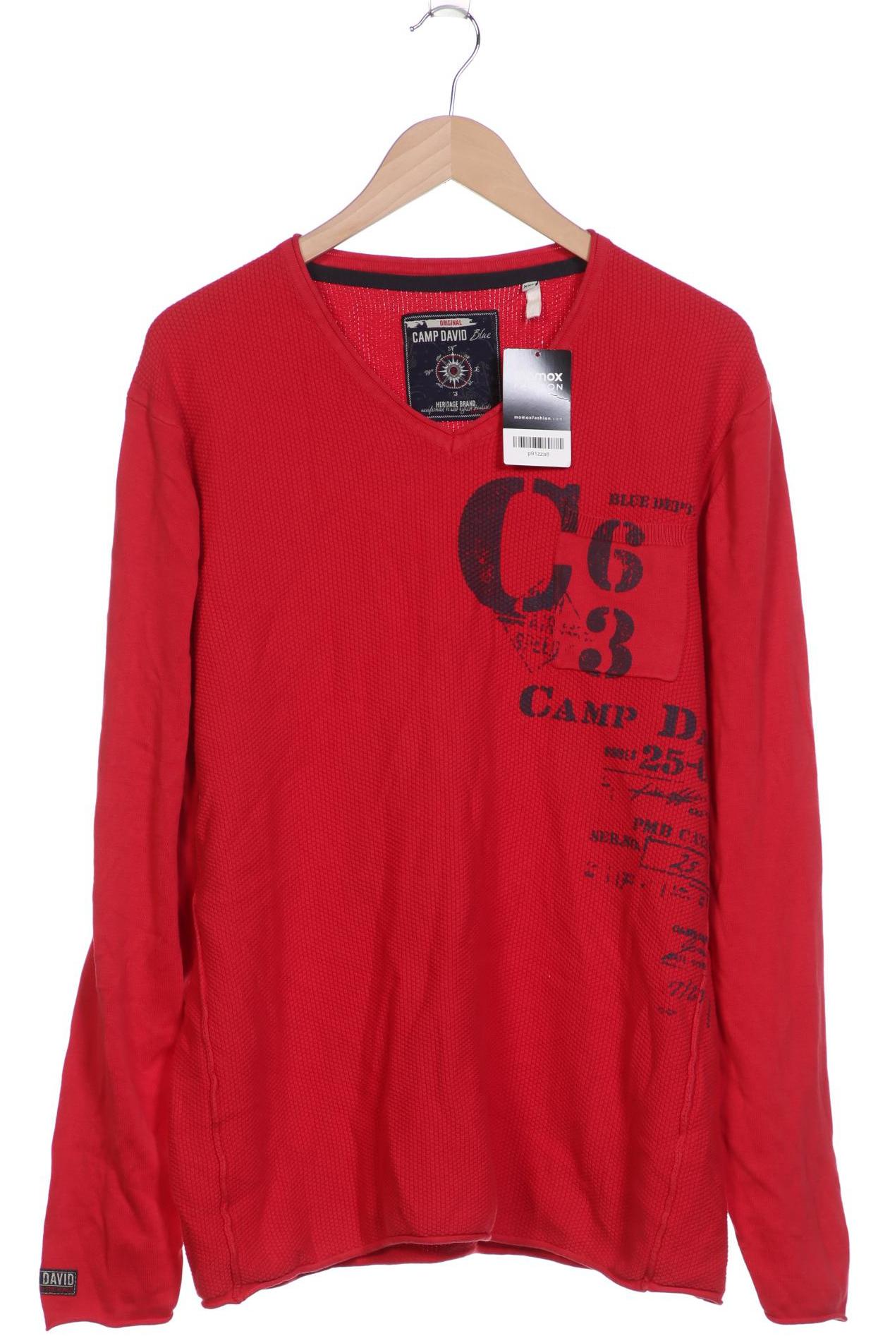 

Camp David Herren Pullover, rot, Gr. 56