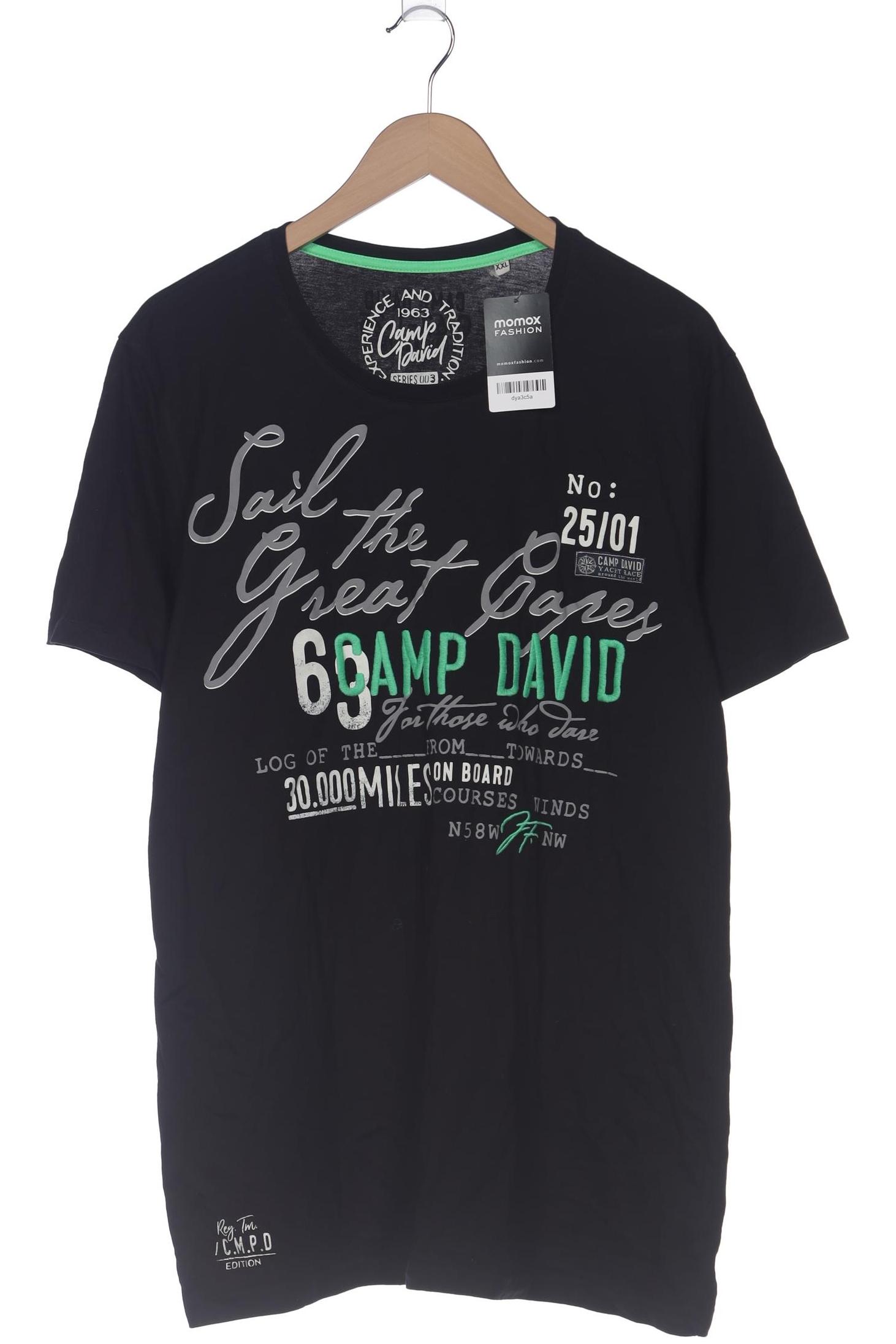 Thumbnail - Camp David Herren T-Shirt, schwarz, Gr. 56