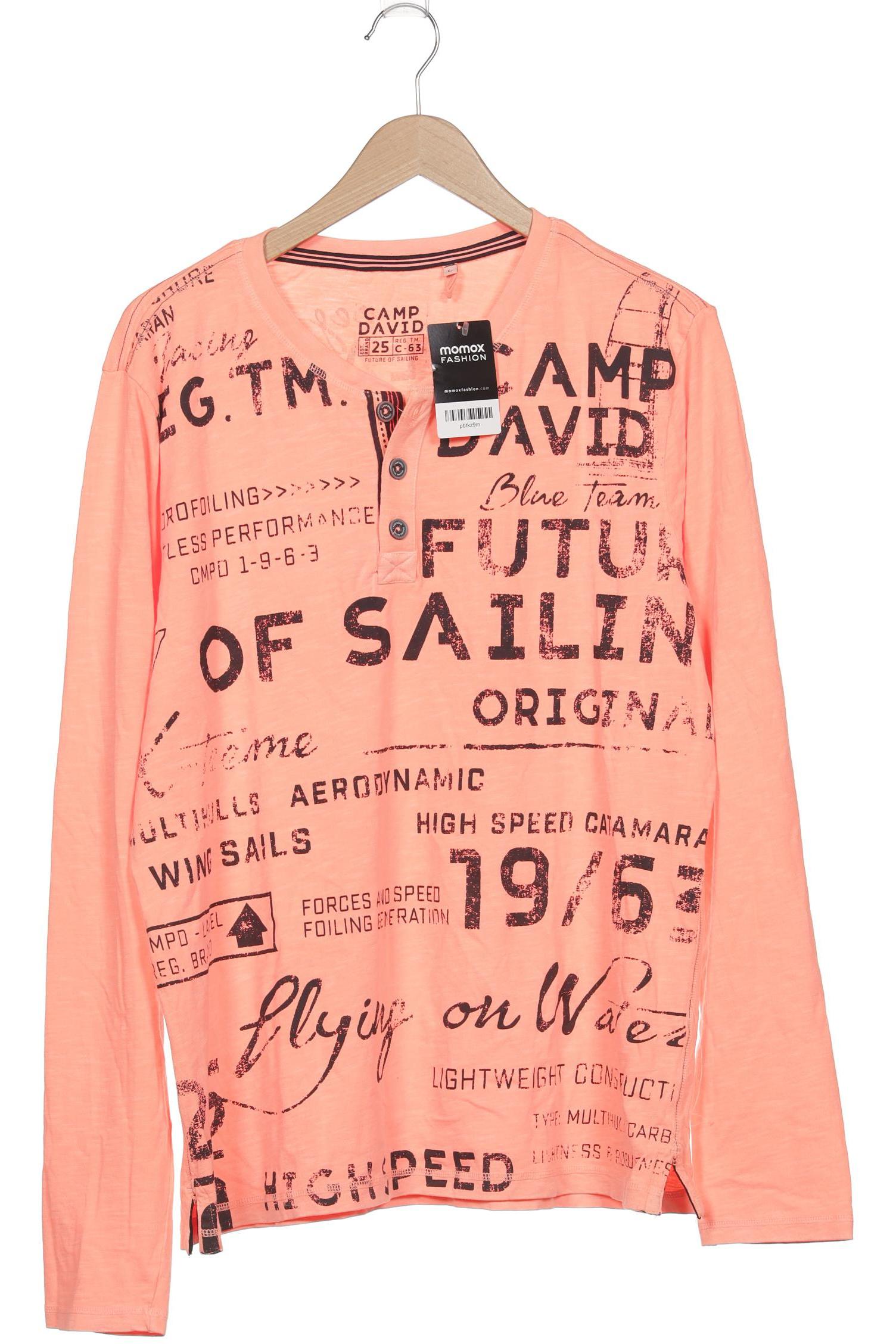 

Camp David Herren Langarmshirt, neon, Gr. 52