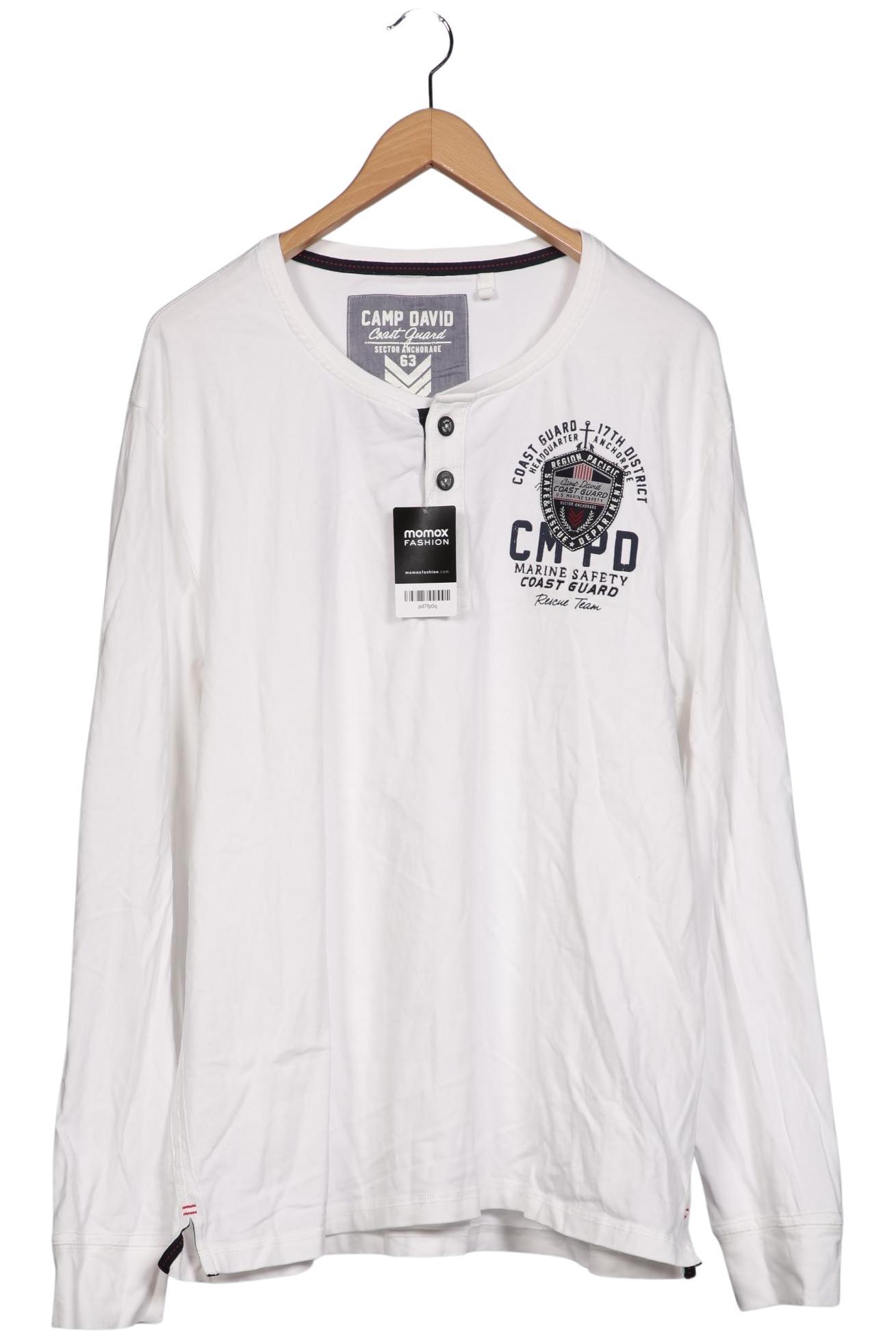 

Camp David Herren Langarmshirt, weiß, Gr. 58