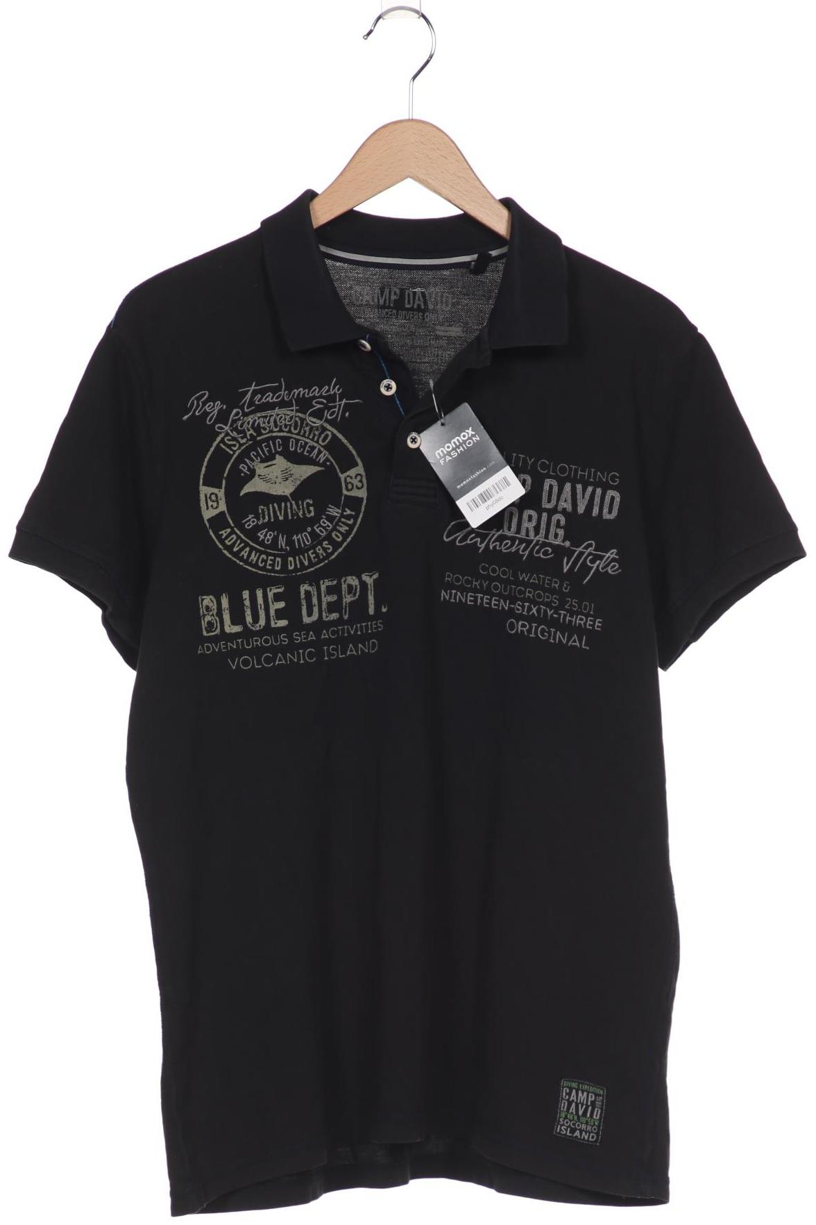 

Camp David Herren Poloshirt, schwarz