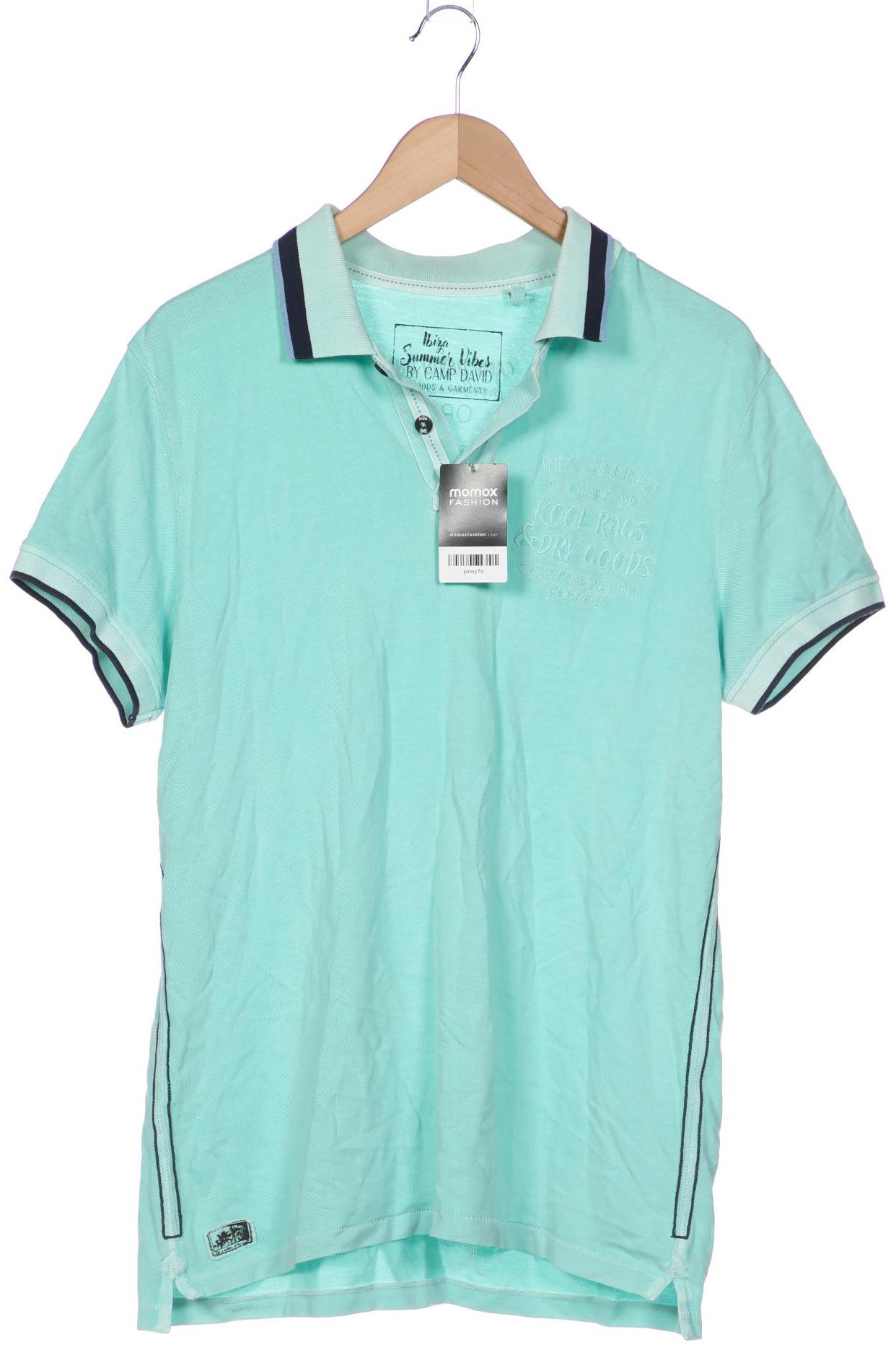 

Camp David Herren Poloshirt, türkis, Gr. 52