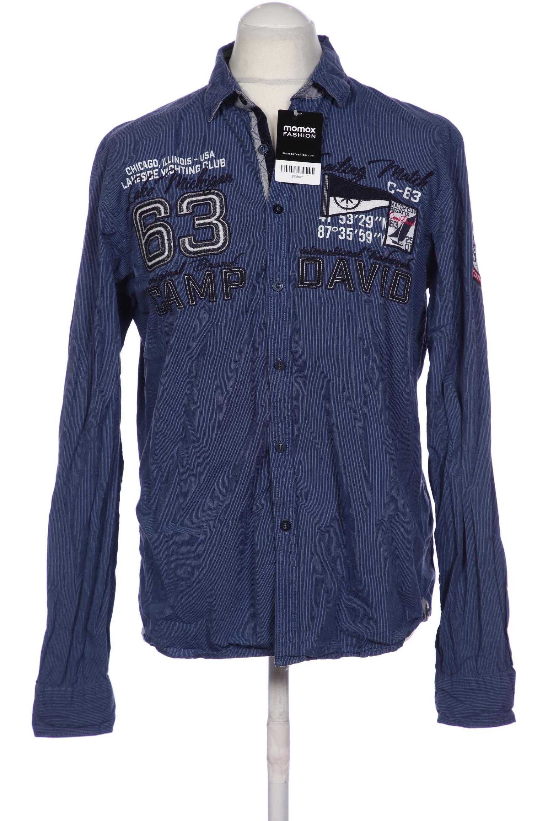 

Camp David Herren Hemd, blau