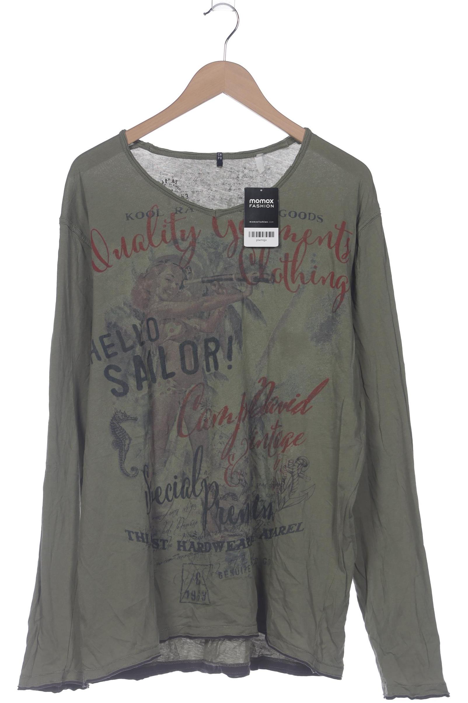 

Camp David Herren Langarmshirt, grün, Gr. 56