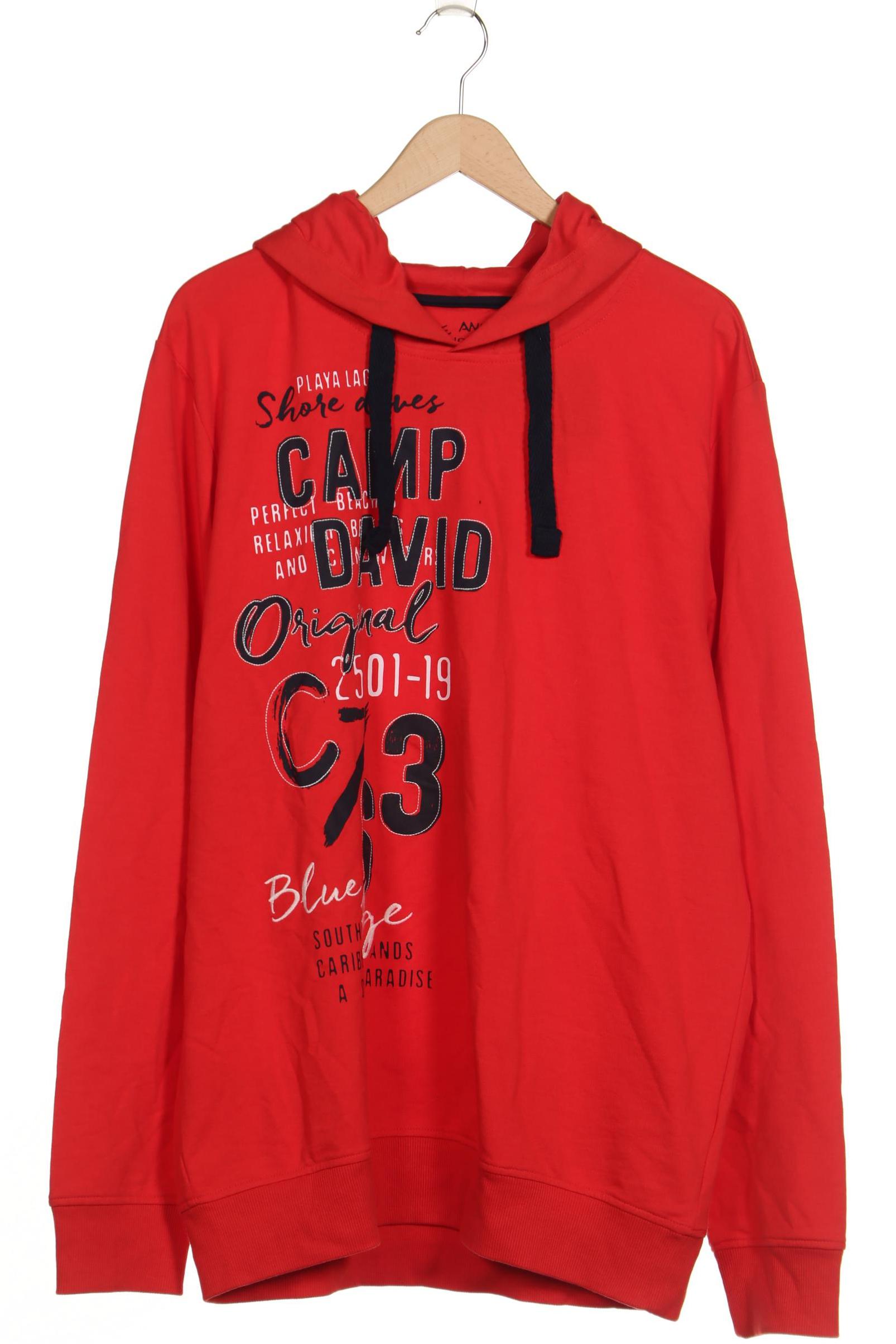 

Camp David Herren Kapuzenpullover, rot, Gr. 56