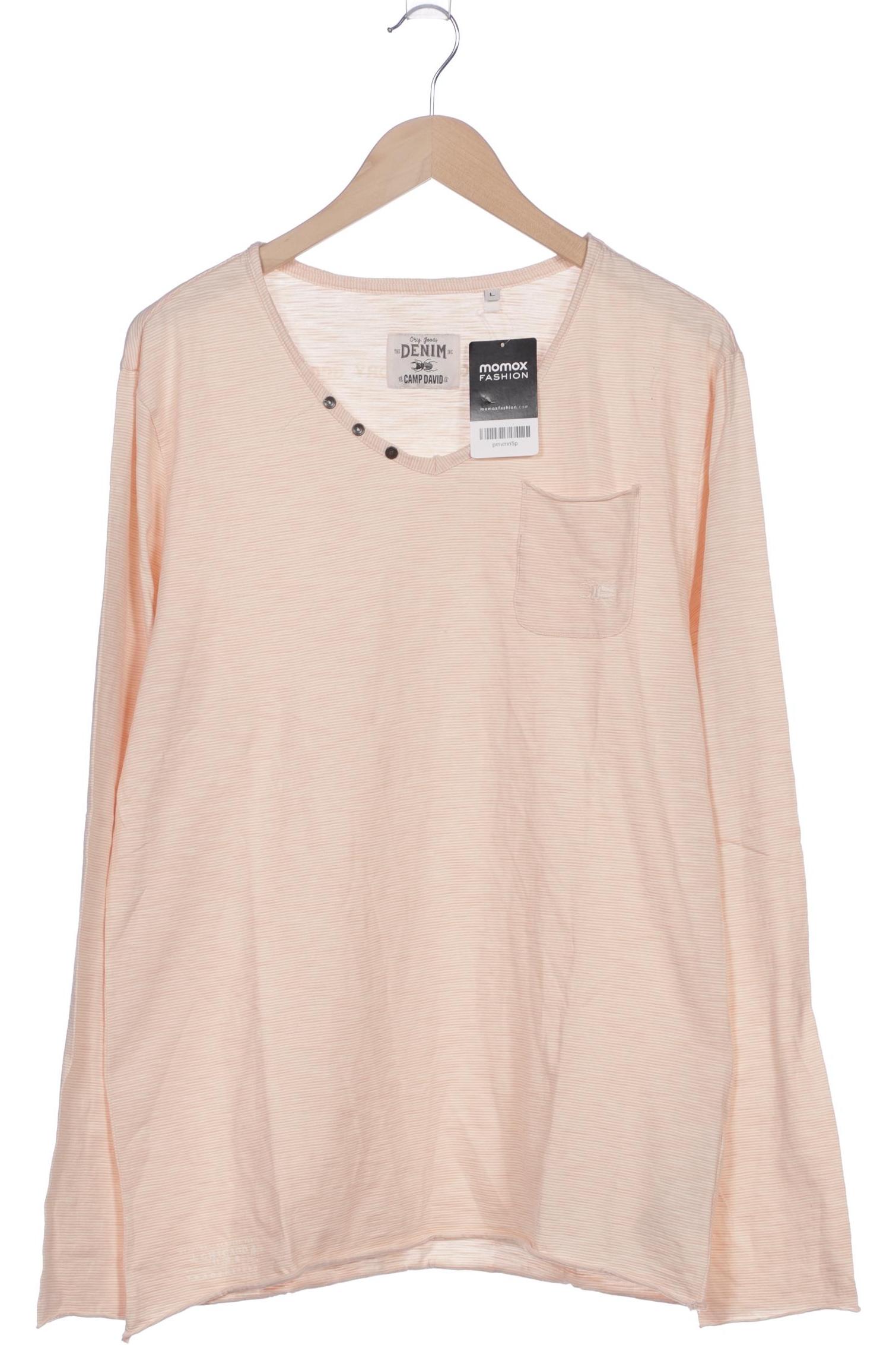 

Camp David Herren Langarmshirt, beige, Gr. 52