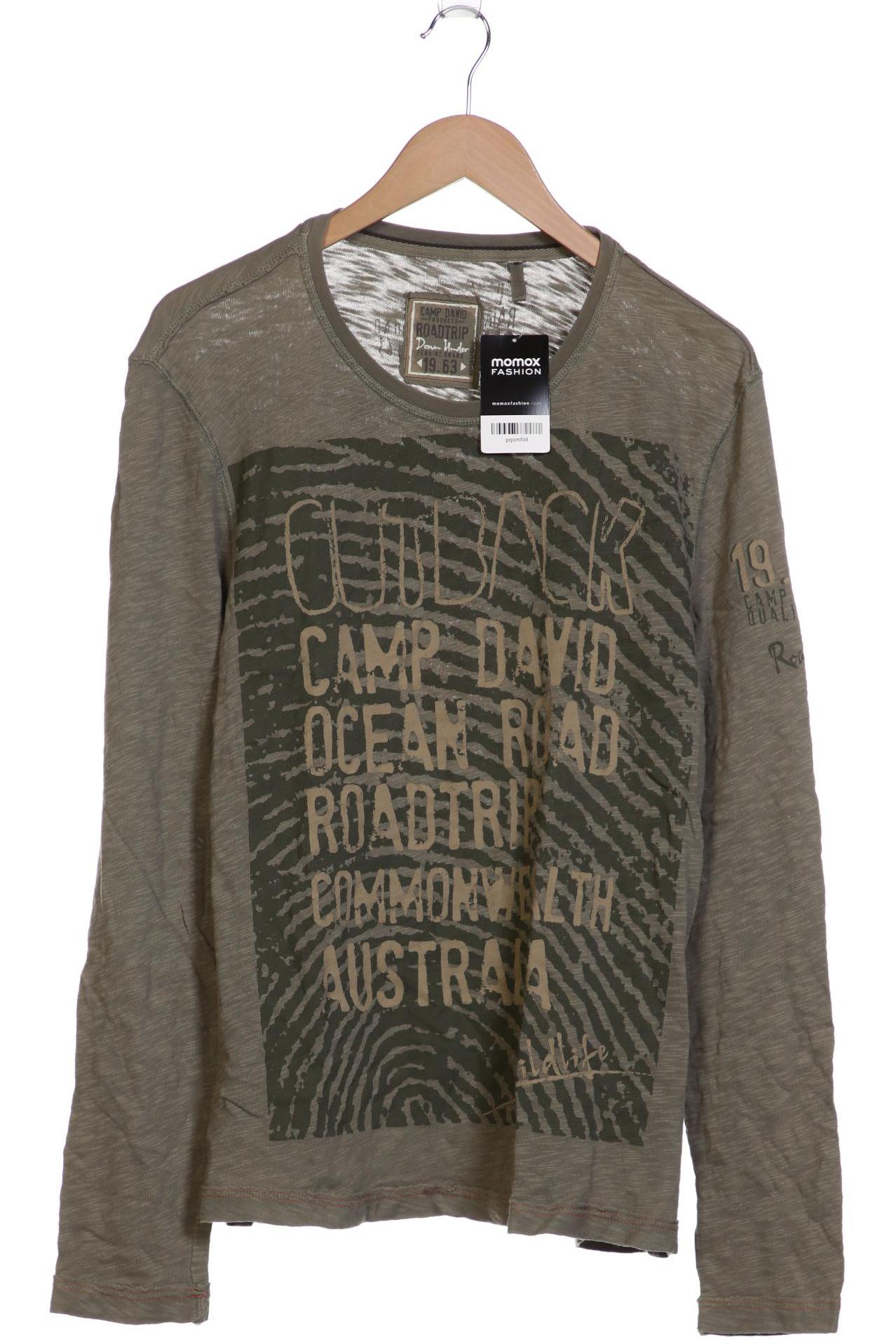 

Camp David Herren Langarmshirt, grün, Gr. 52