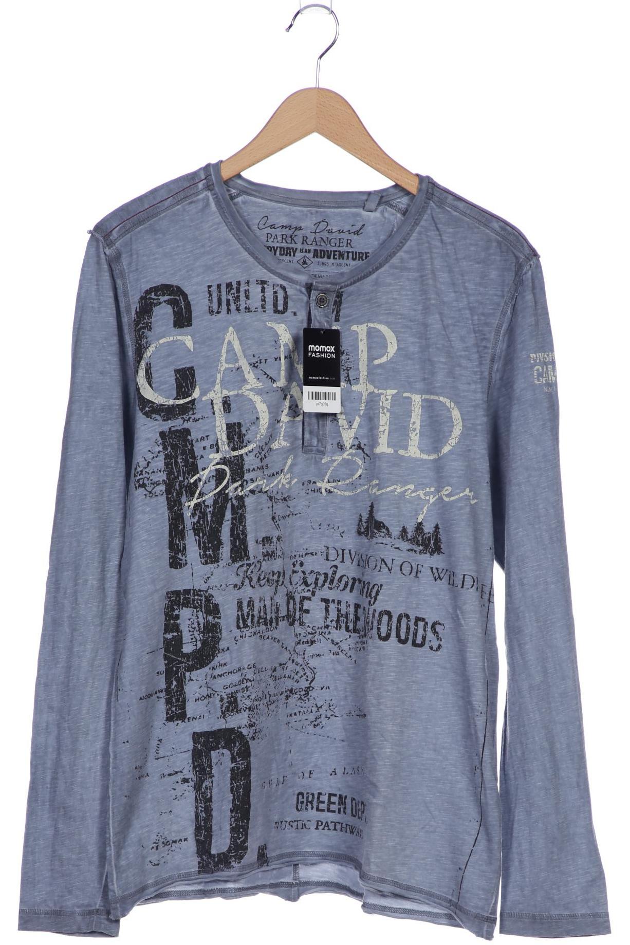 

Camp David Herren Langarmshirt, blau, Gr. 52