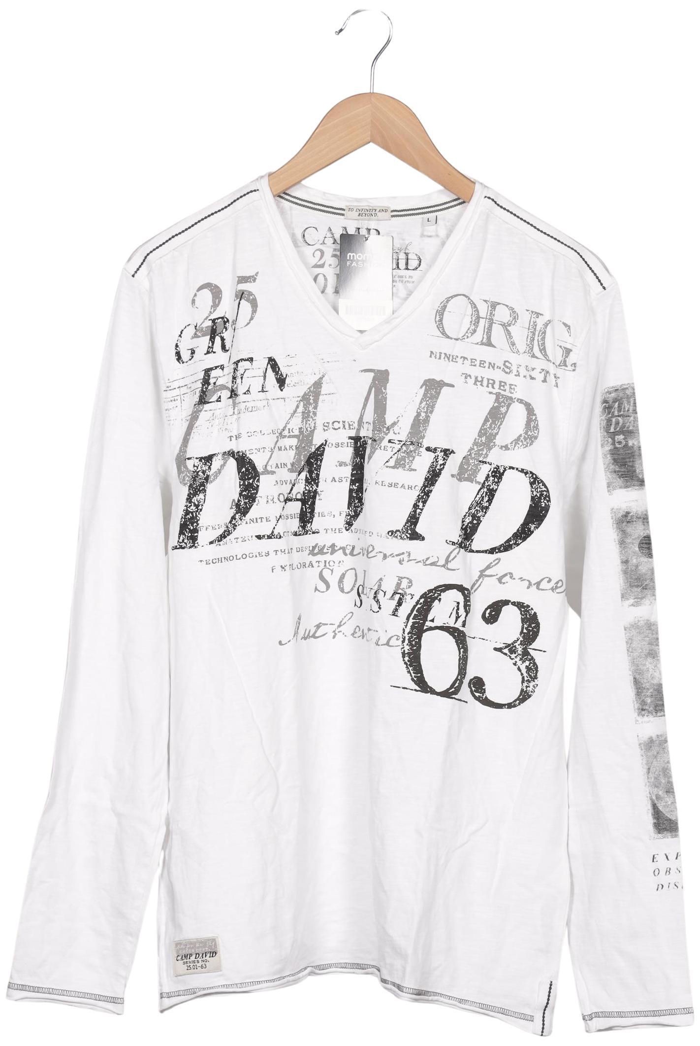 

Camp David Herren Langarmshirt, weiß, Gr. 52