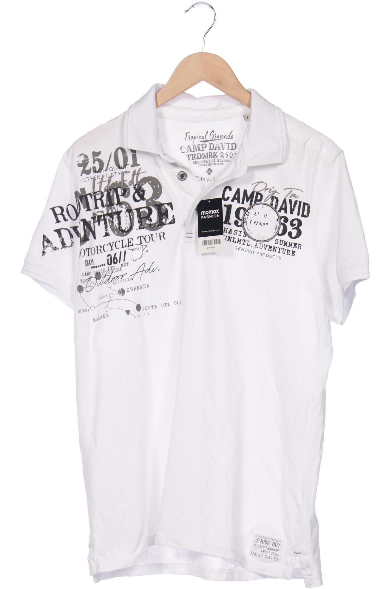 

Camp David Herren Poloshirt, weiß