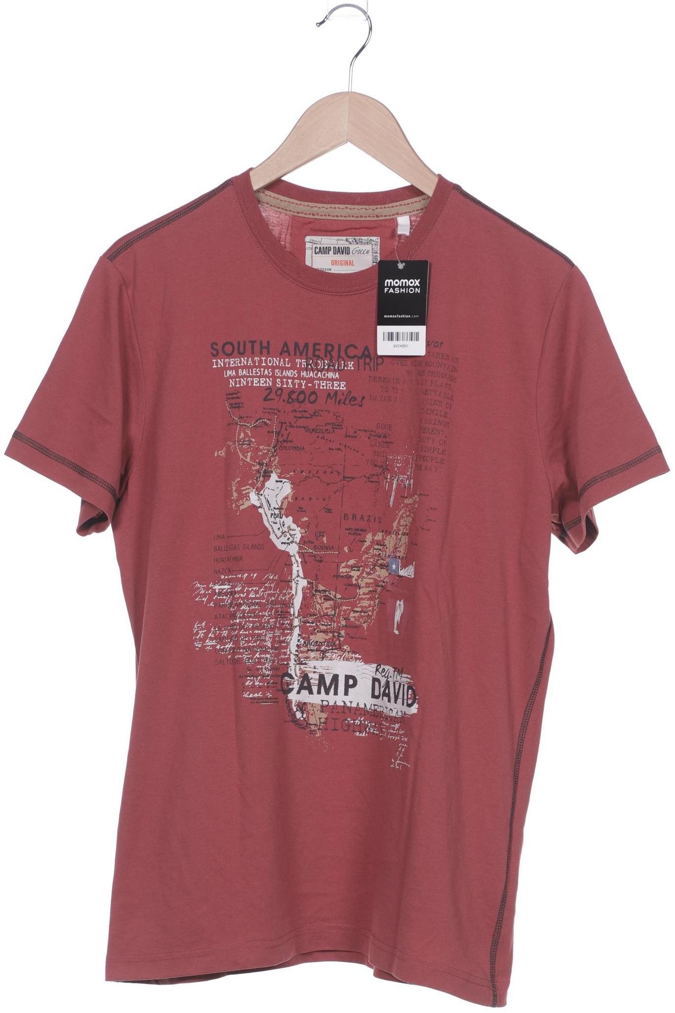 

Camp David Herren T-Shirt, bordeaux, Gr. 52