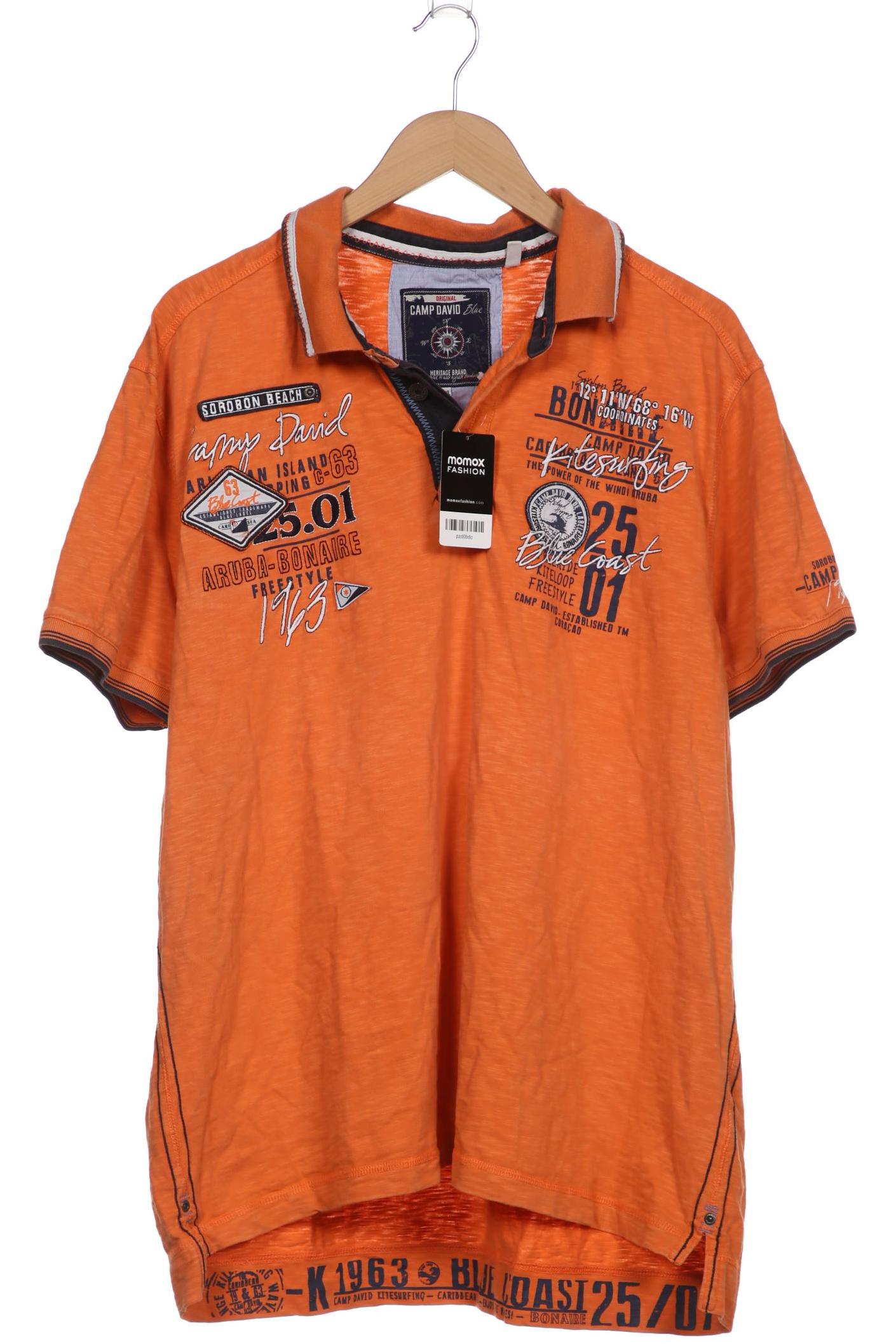 

Camp David Herren Poloshirt, orange