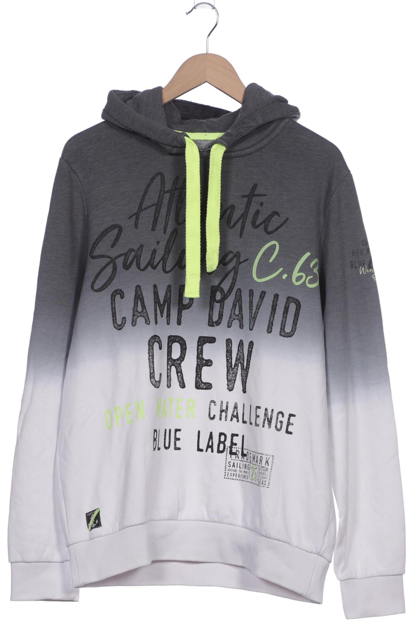 

Camp David Herren Kapuzenpullover, grau, Gr. 52