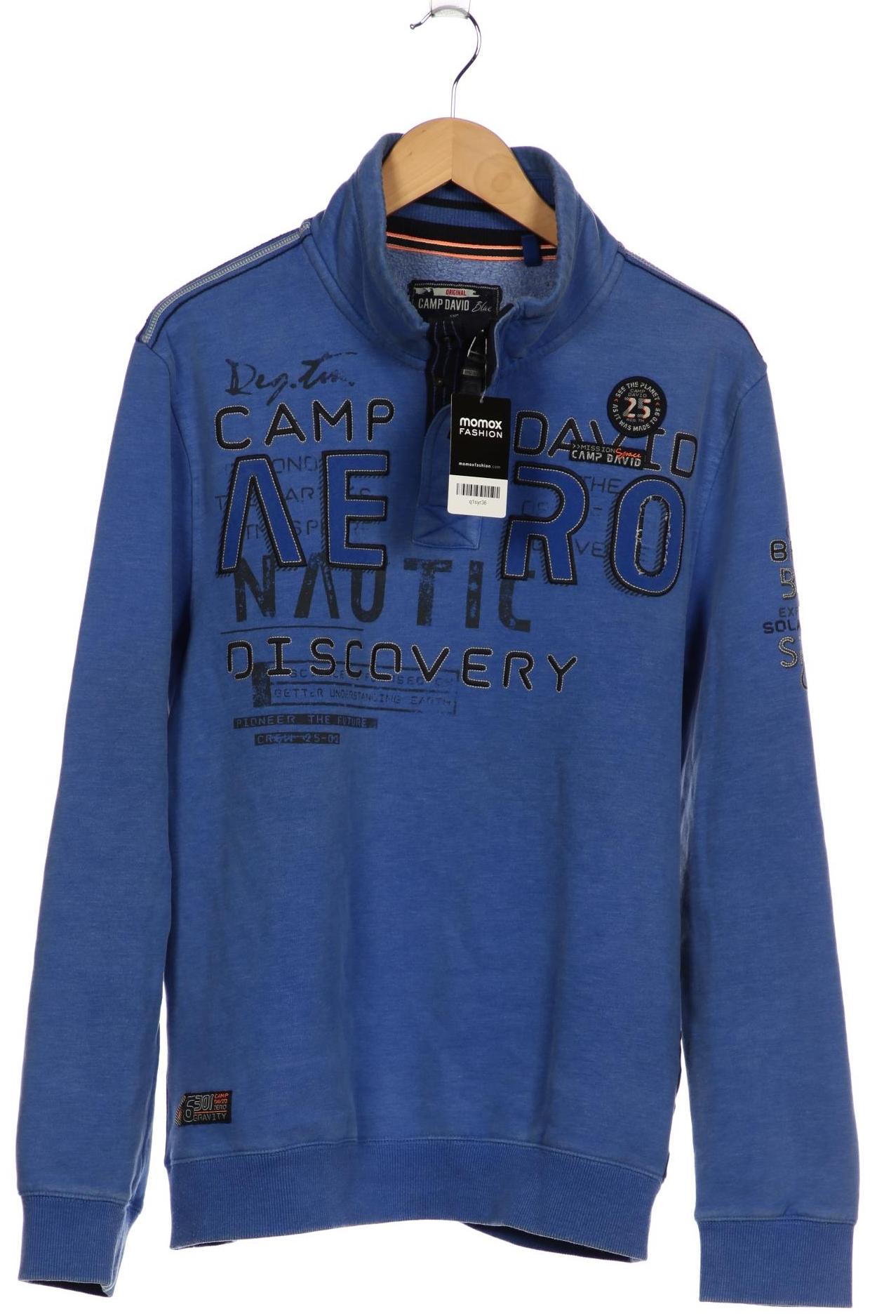 

Camp David Herren Sweatshirt, blau, Gr. 54