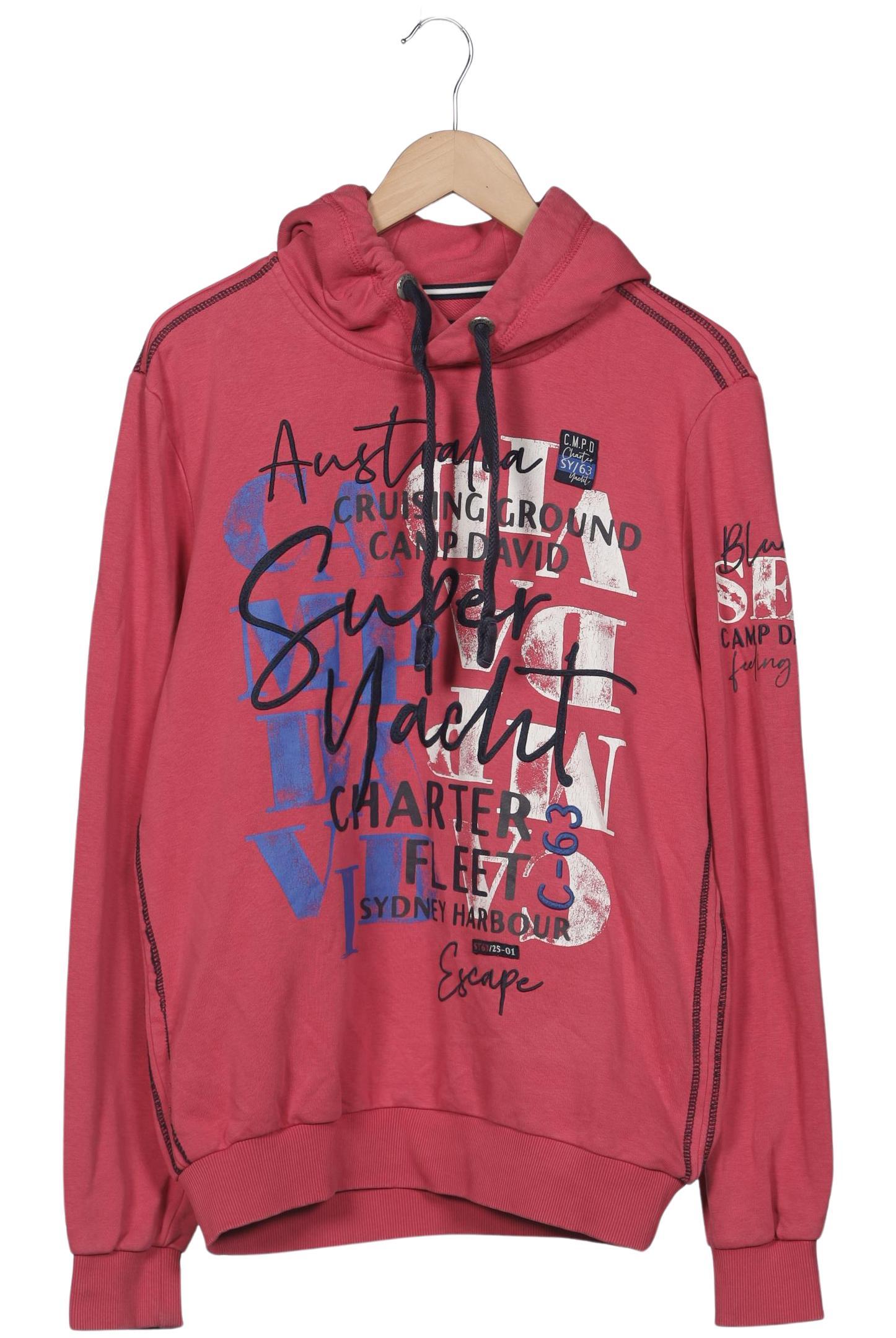 

Camp David Herren Kapuzenpullover, rot, Gr. 52