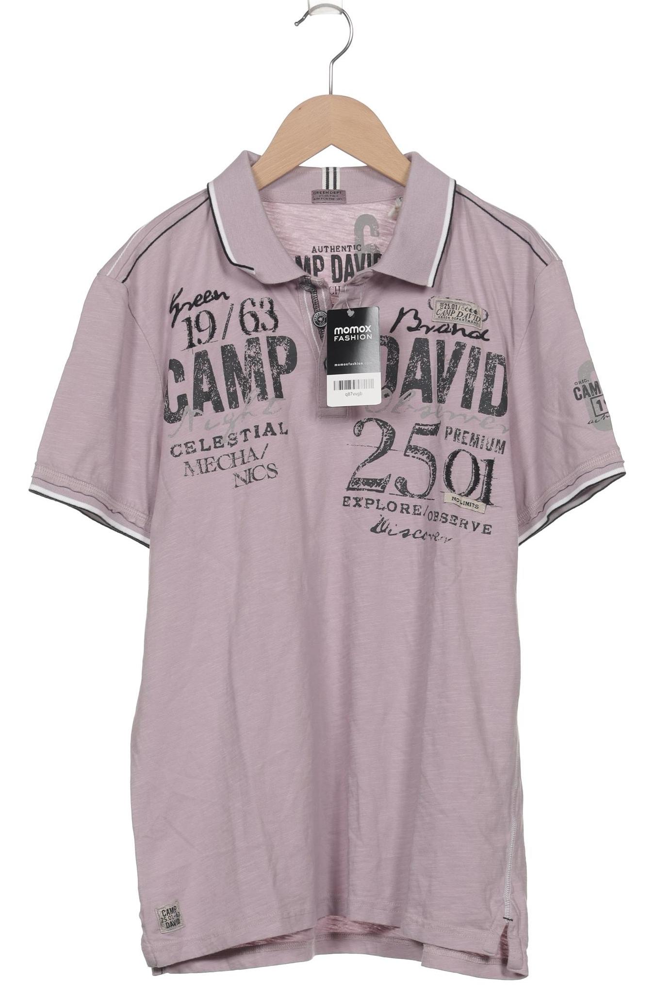 

Camp David Herren Poloshirt, flieder, Gr. 46