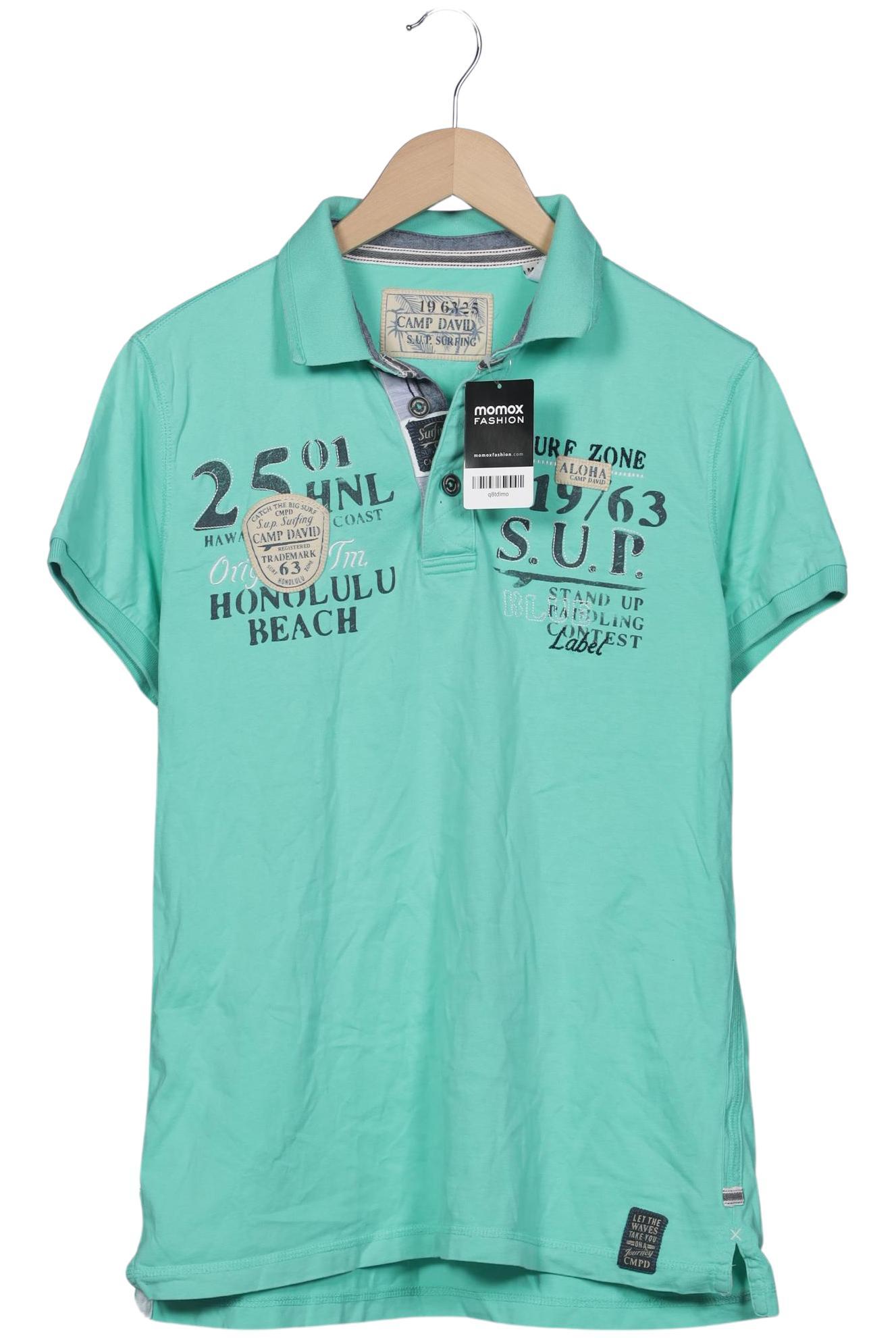

Camp David Herren Poloshirt, türkis, Gr. 48