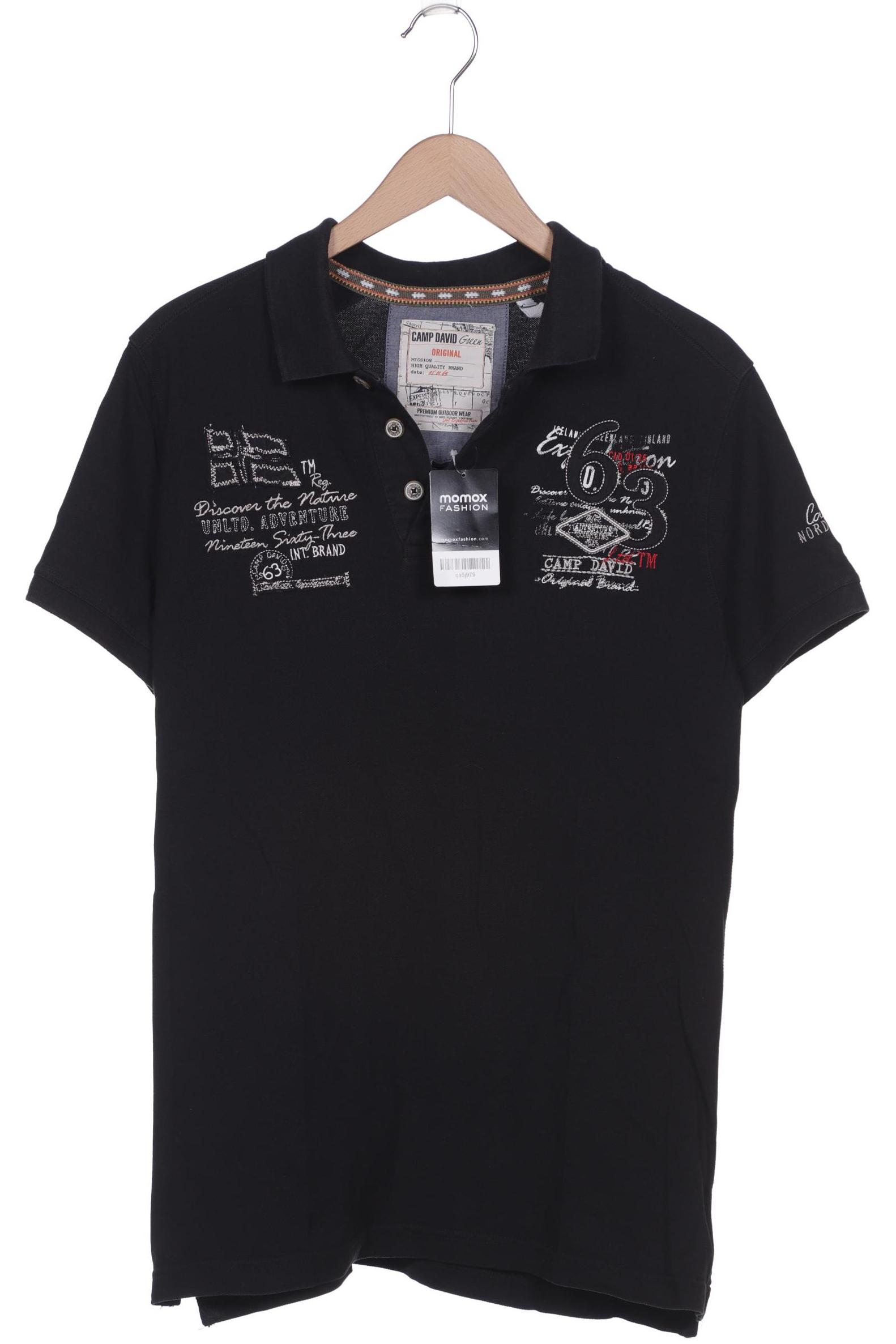 

Camp David Herren Poloshirt, schwarz