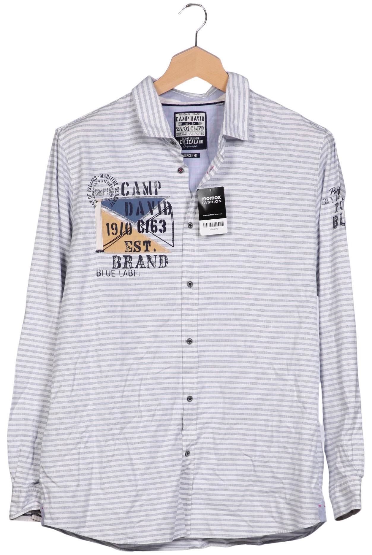 Thumbnail - Camp David Herren Hemd, blau, Gr. 58