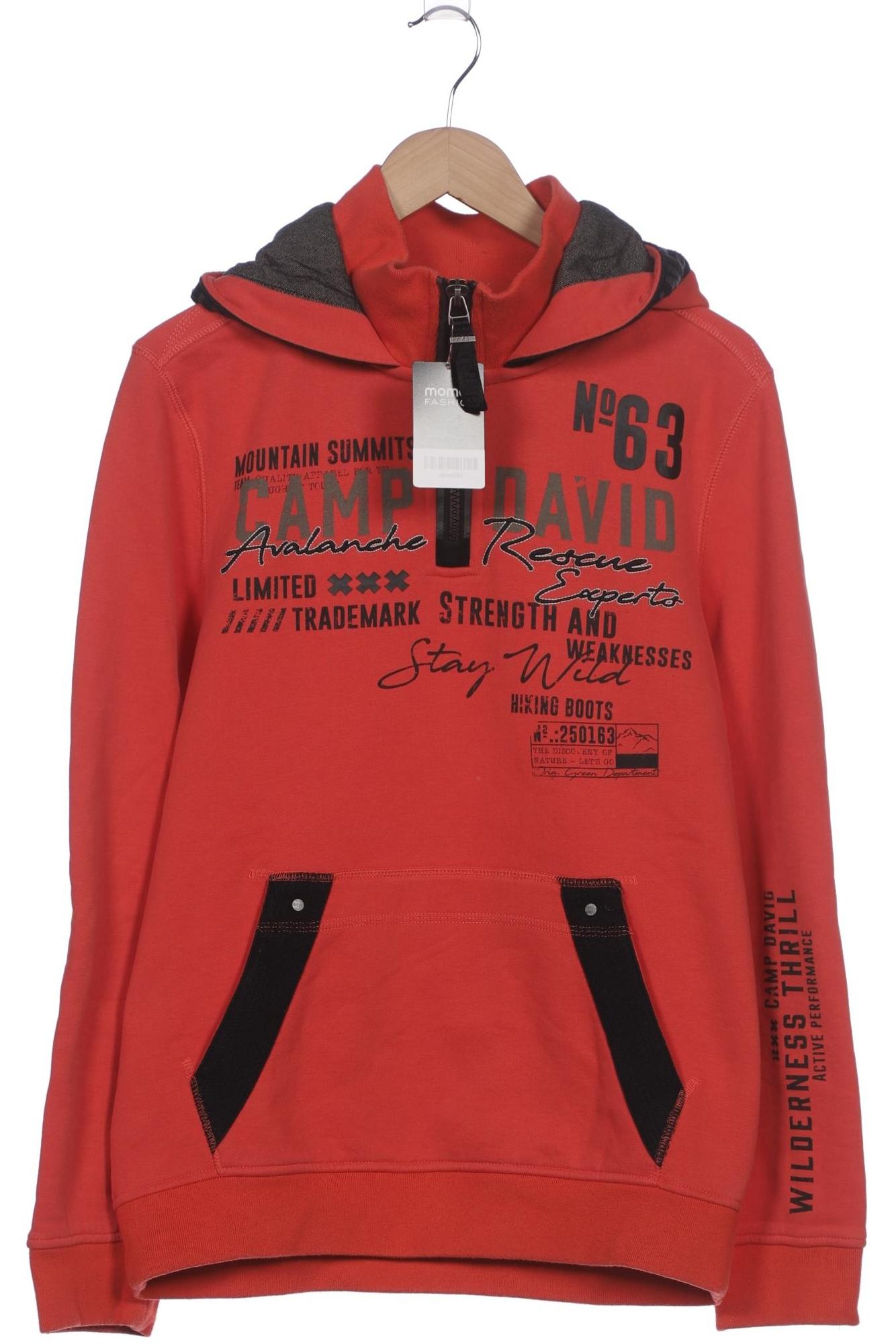 

Camp David Herren Kapuzenpullover, rot, Gr. 48
