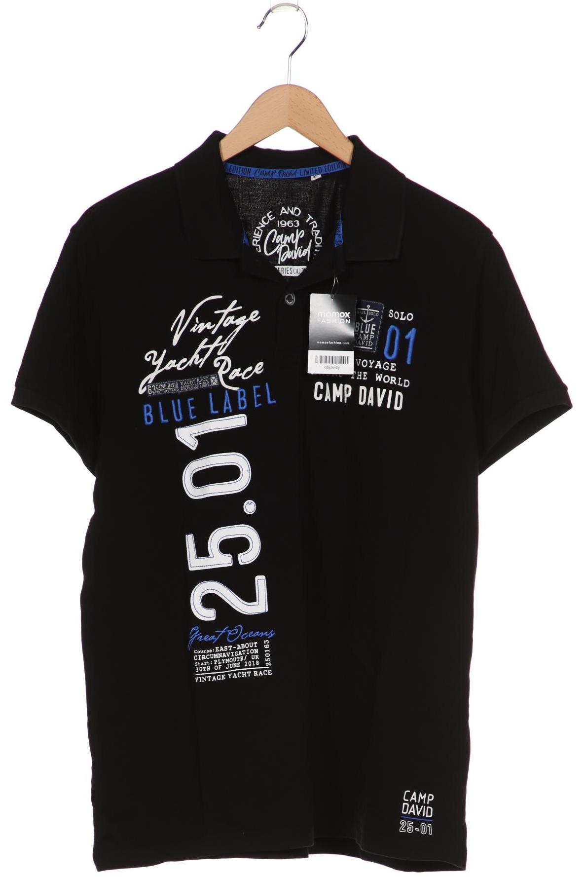 

Camp David Herren Poloshirt, schwarz