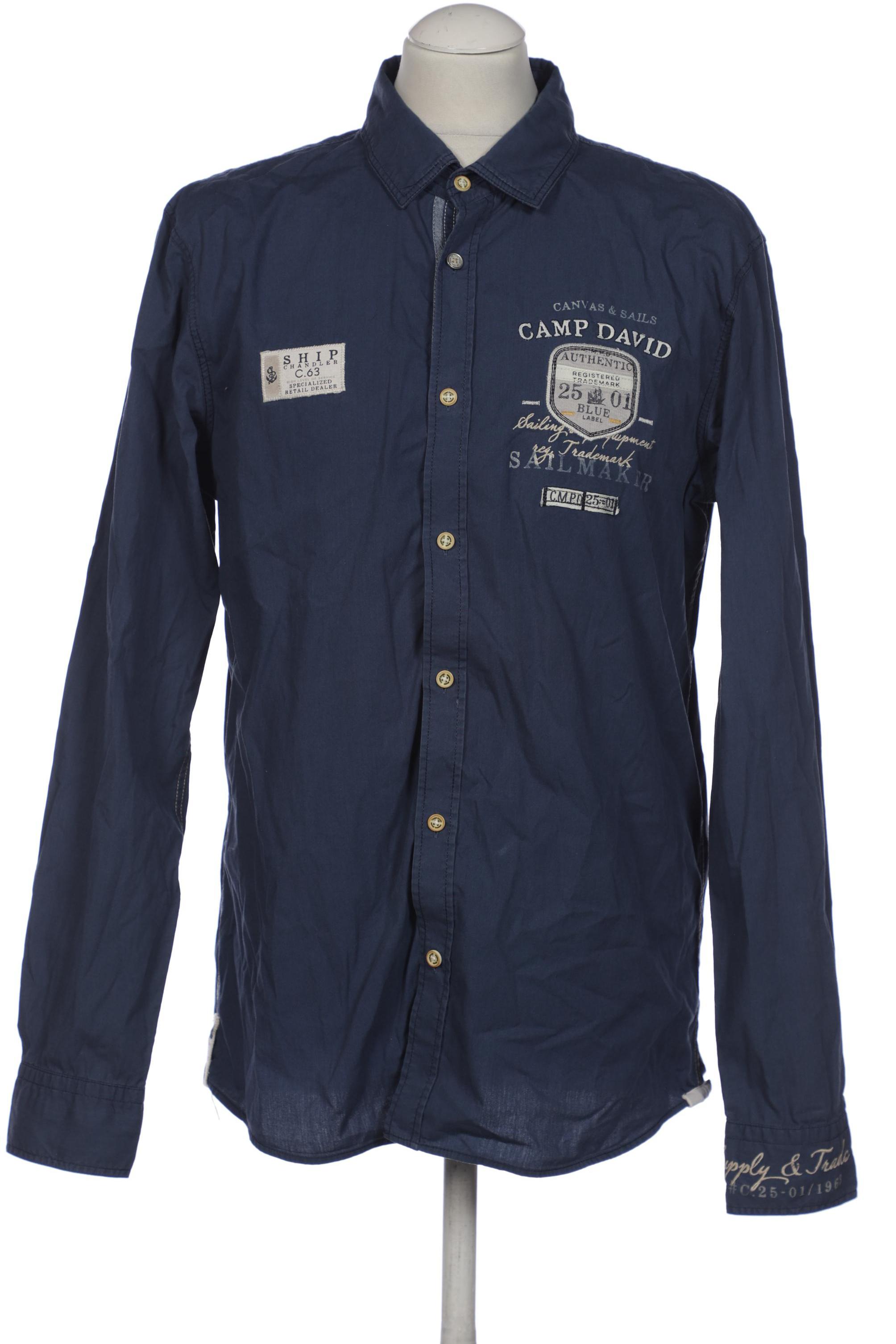 

Camp David Herren Hemd, marineblau