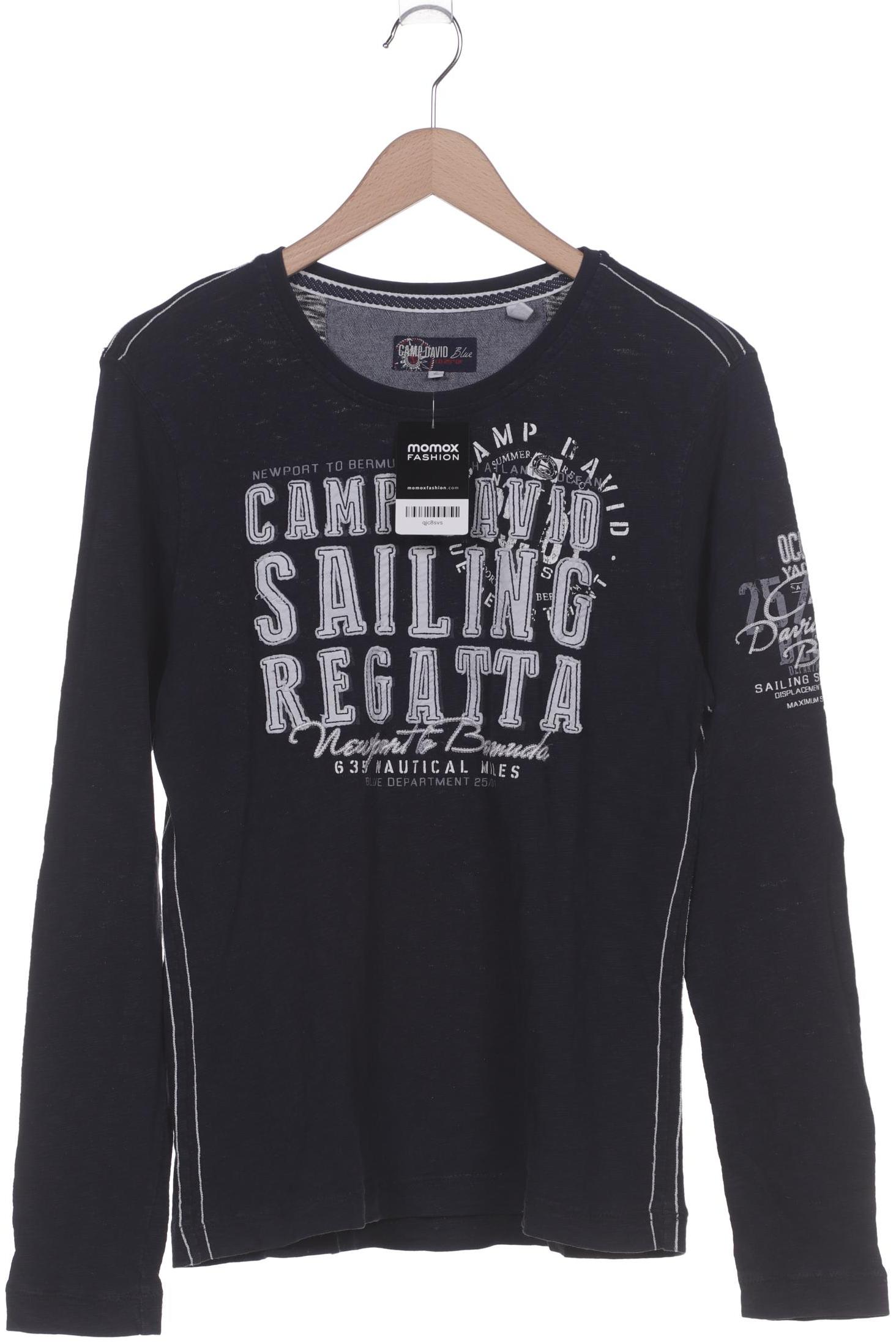 

Camp David Herren Langarmshirt, marineblau, Gr. 46
