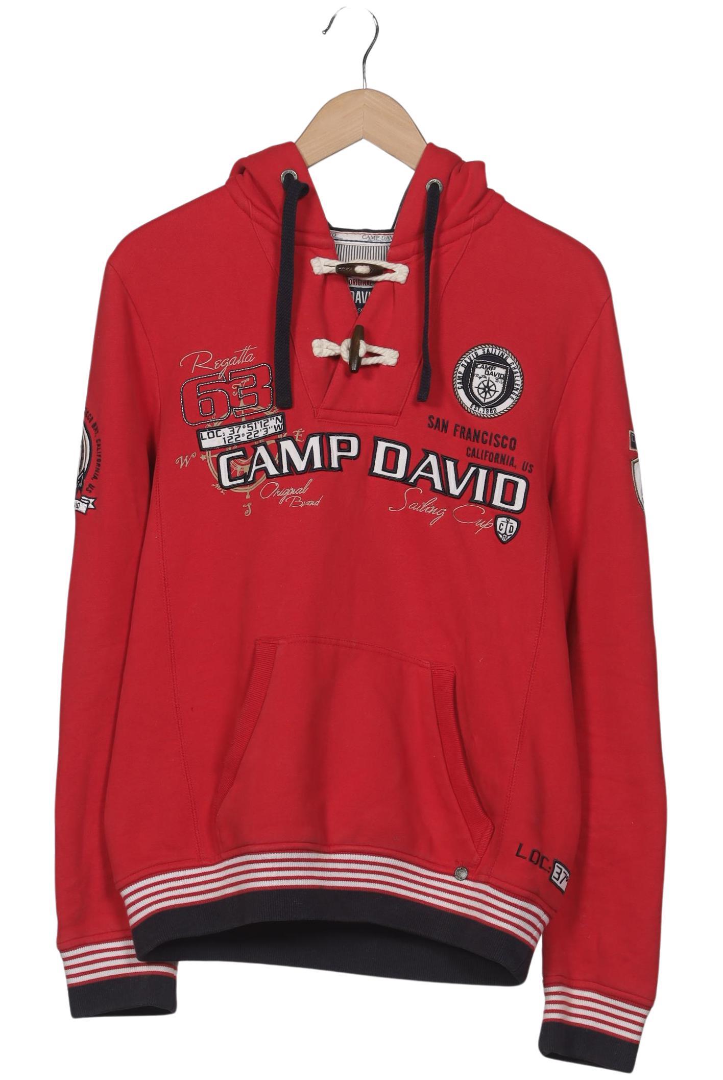 Thumbnail - Camp David Herren Kapuzenpullover, rot, Gr. 46